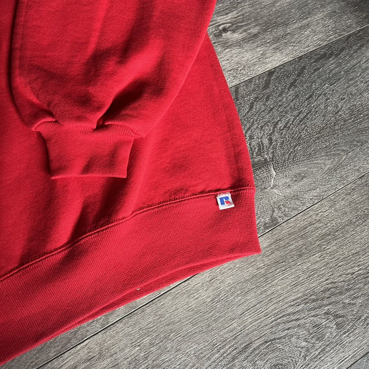 Russell Athletic Vintage 1990s Russell Athletic Red Blank Crewneck Sweatshirt Size US XL / EU 56 / 4 - 3 Thumbnail
