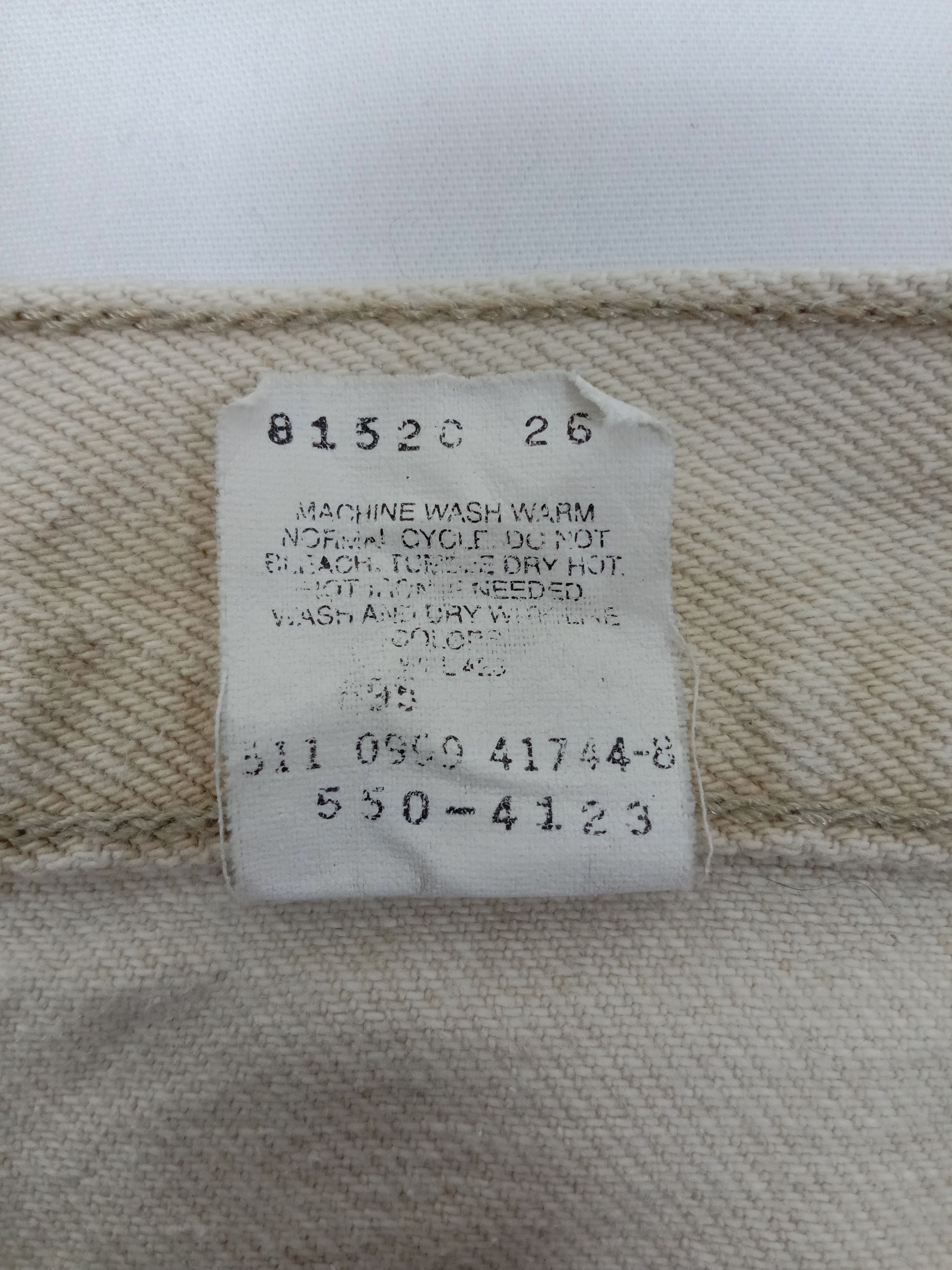 Levi's Vintage 90s Levi's 550 Jeans Faded Khaki Denim Size US 34 / EU 50 - 12 Thumbnail