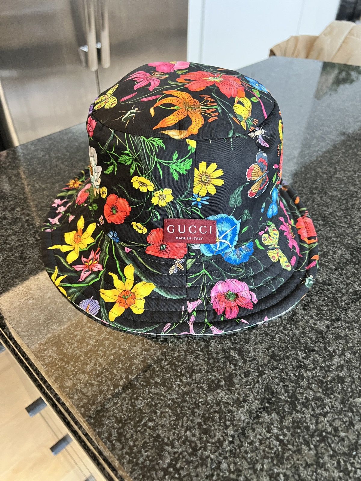 Gucci Gucci Resort Exclusive Floral Reversible Bucket Hat Size ONE SIZE - 1 Thumbnail