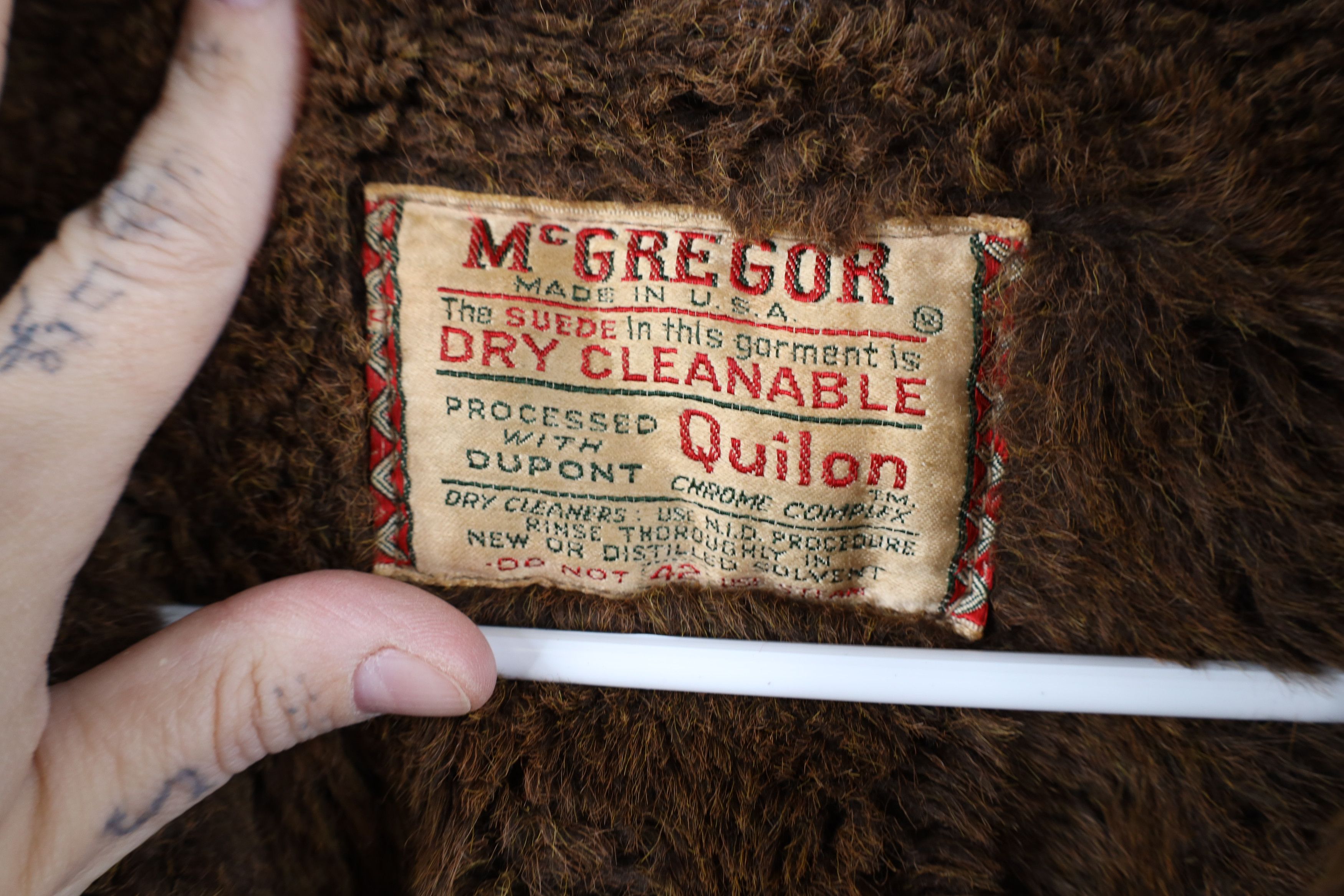 Vintage Vintage 50s McGregor Suede Leather Rancher Jacket Coat USA Size US XL / EU 56 / 4 - 11 Thumbnail