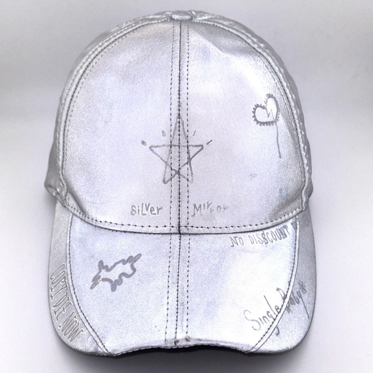 SMFK SMFK Reflective Silver All Over Graphic Sam & Frank Cap Size ONE SIZE - 2 Thumbnail