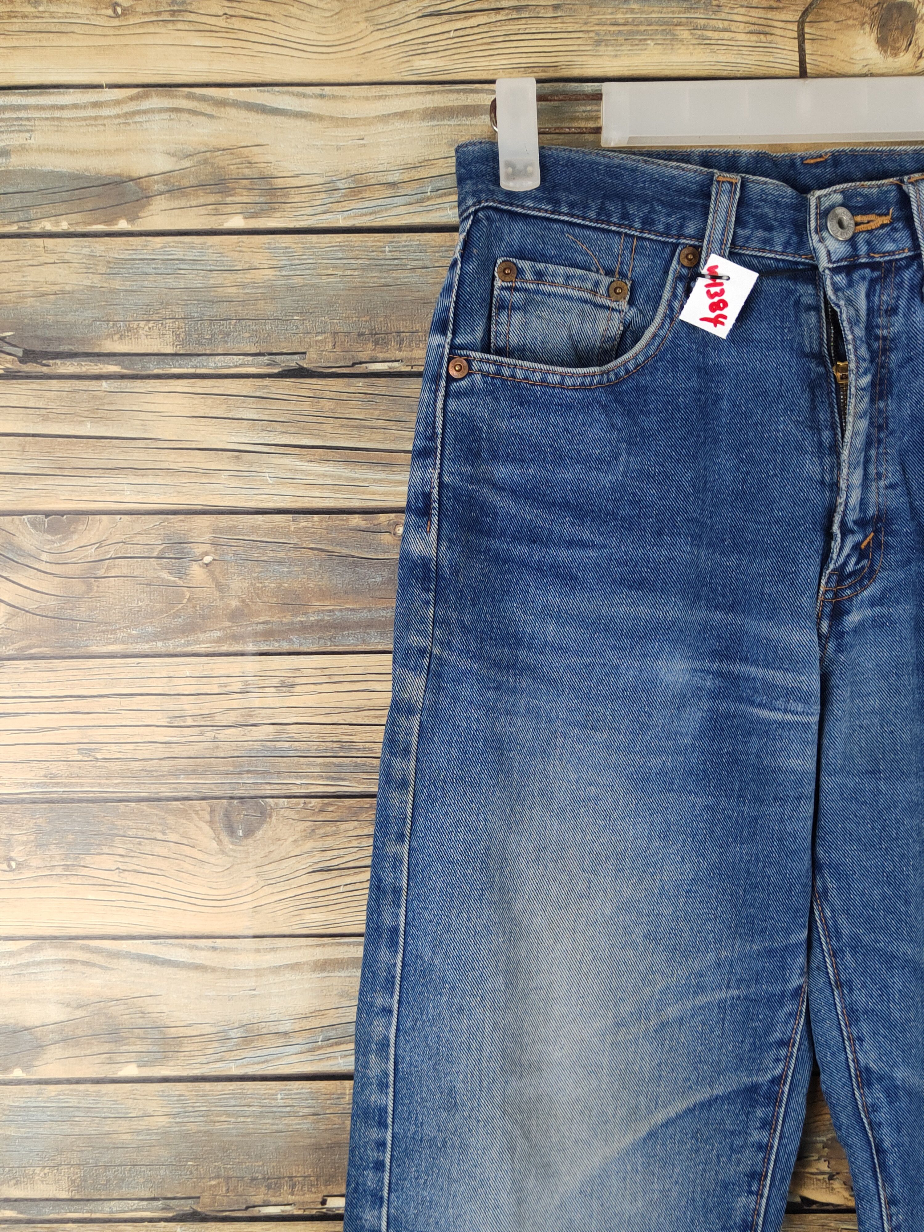 Vintage Bobson vintage Blue Distressed Ripped Jeans #W1384 Size US 28 / EU 44 - 3 Thumbnail