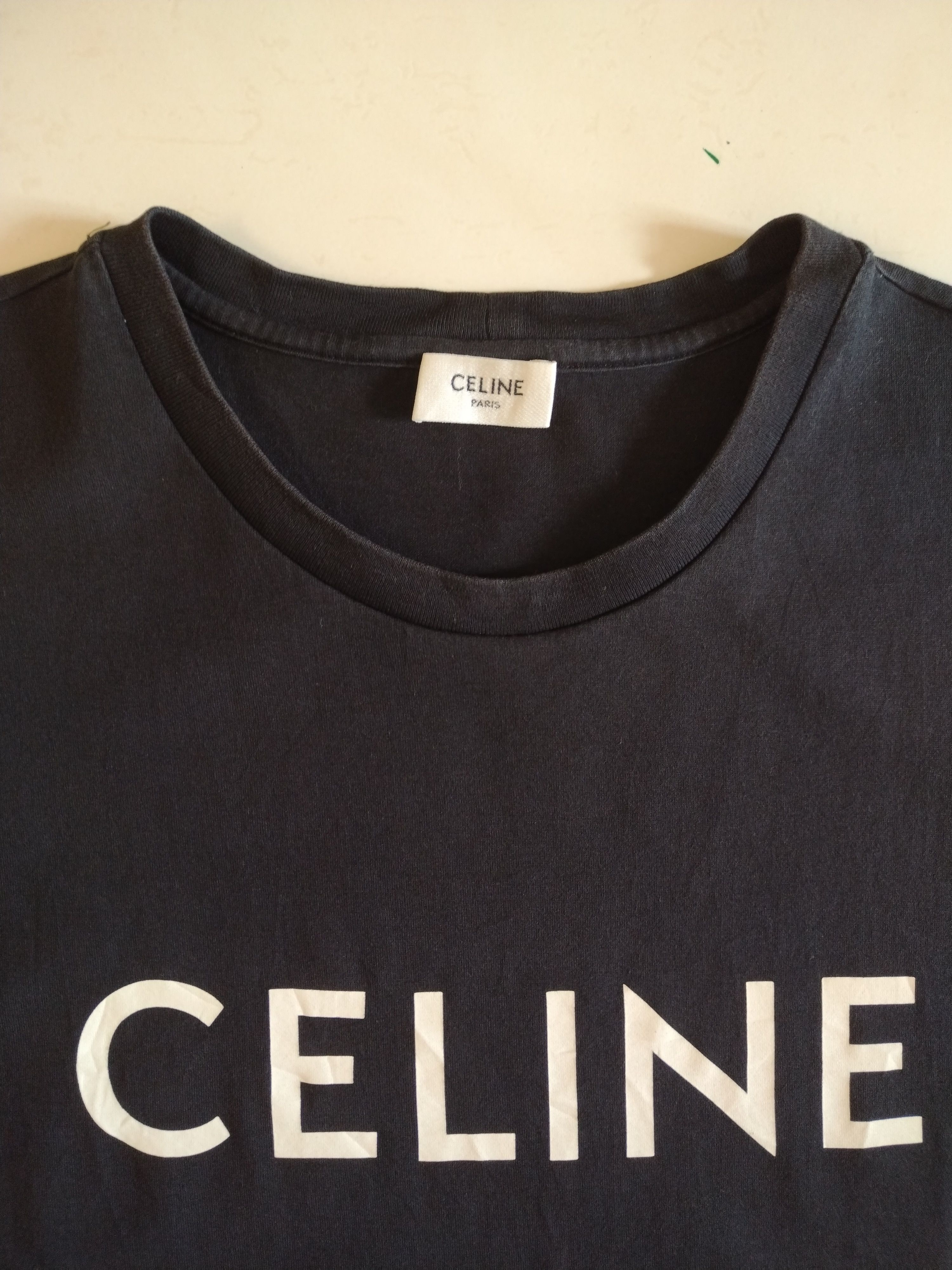 Celine 🔥Last drop! Cool Distressed LISA BLACKPINK Celine Black Tee Size US L / EU 52-54 / 3 - 11 Thumbnail