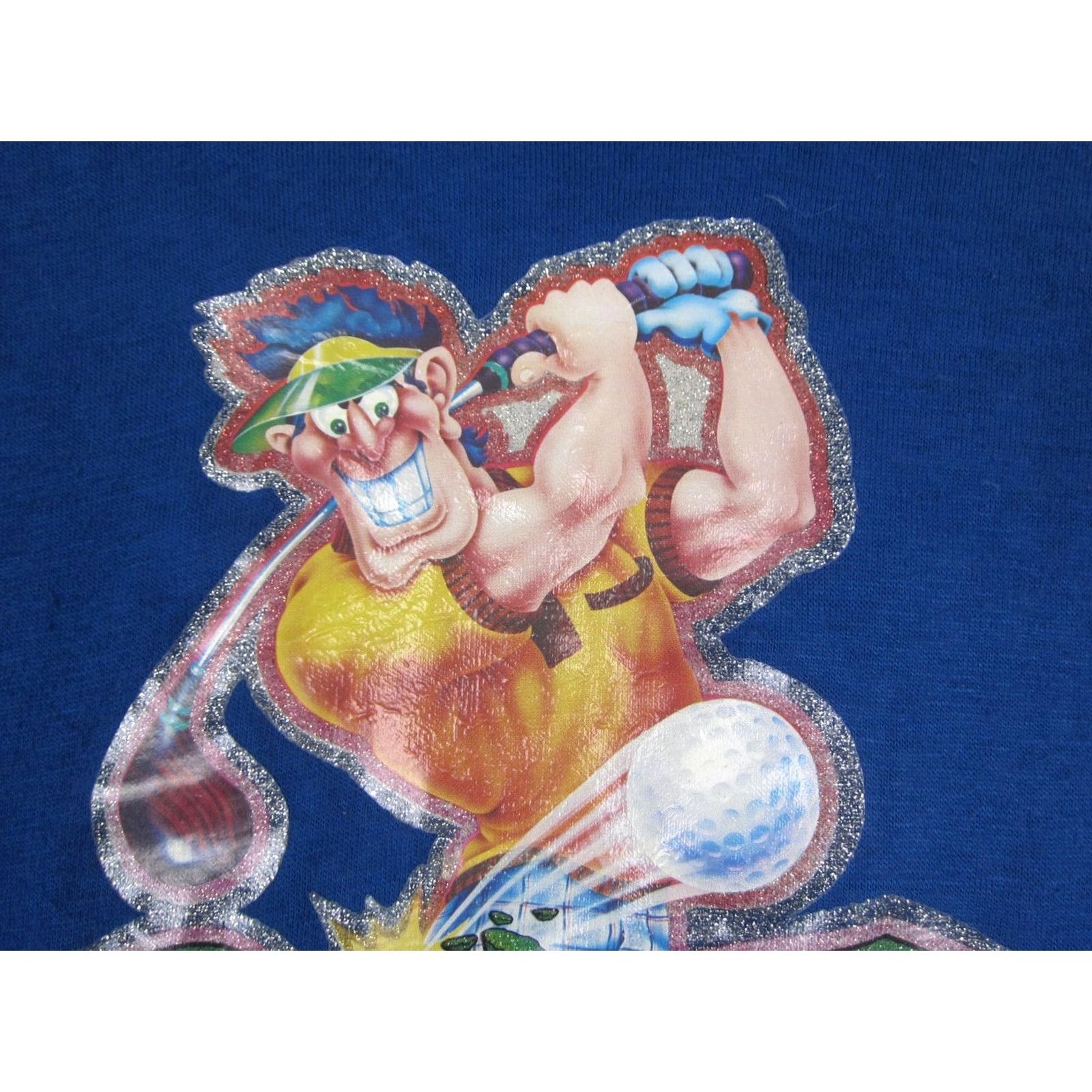 Mason's VINTAGE Mason Golf Shirt Mens 46-48 Blue Cartoon Golfer Graphic Humor Funny USA 70s 90s 80s Classic Boys Mens Shirts Size US XXL / EU 58 / 5 - 3 Thumbnail