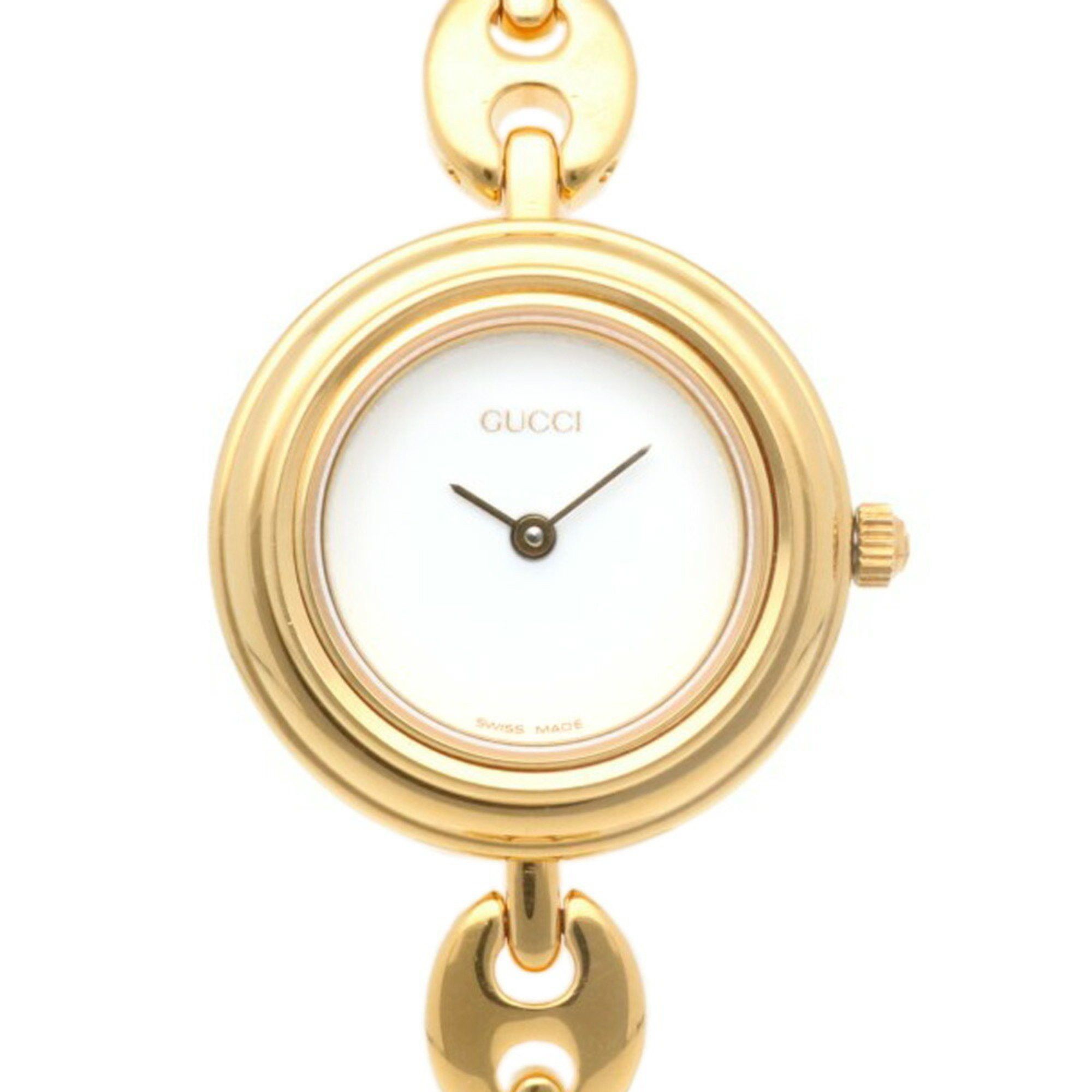 Gucci Change Bezel Watch Gp 11/12.2 Quartz Ladies Gucci 6 Colors in White, Women's
