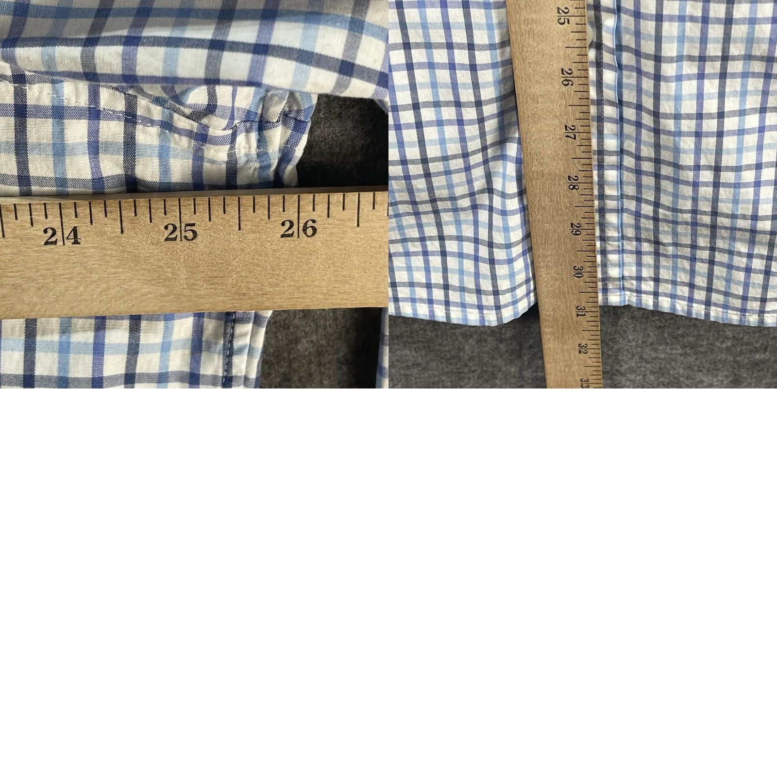 Vineyard Vines VINEYARD VINES Shirt Mens XL Blue Plaid Classic Fit Whale Button-Down Stretch Size US XL / EU 56 / 4 - 8 Thumbnail