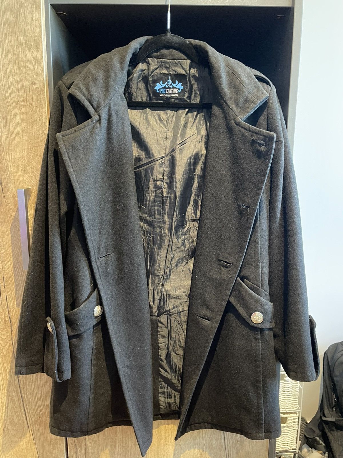 Phix Clothing PHIX 2011 Wool Military Coat Size US XS / EU 42 / 0 - 3 Thumbnail