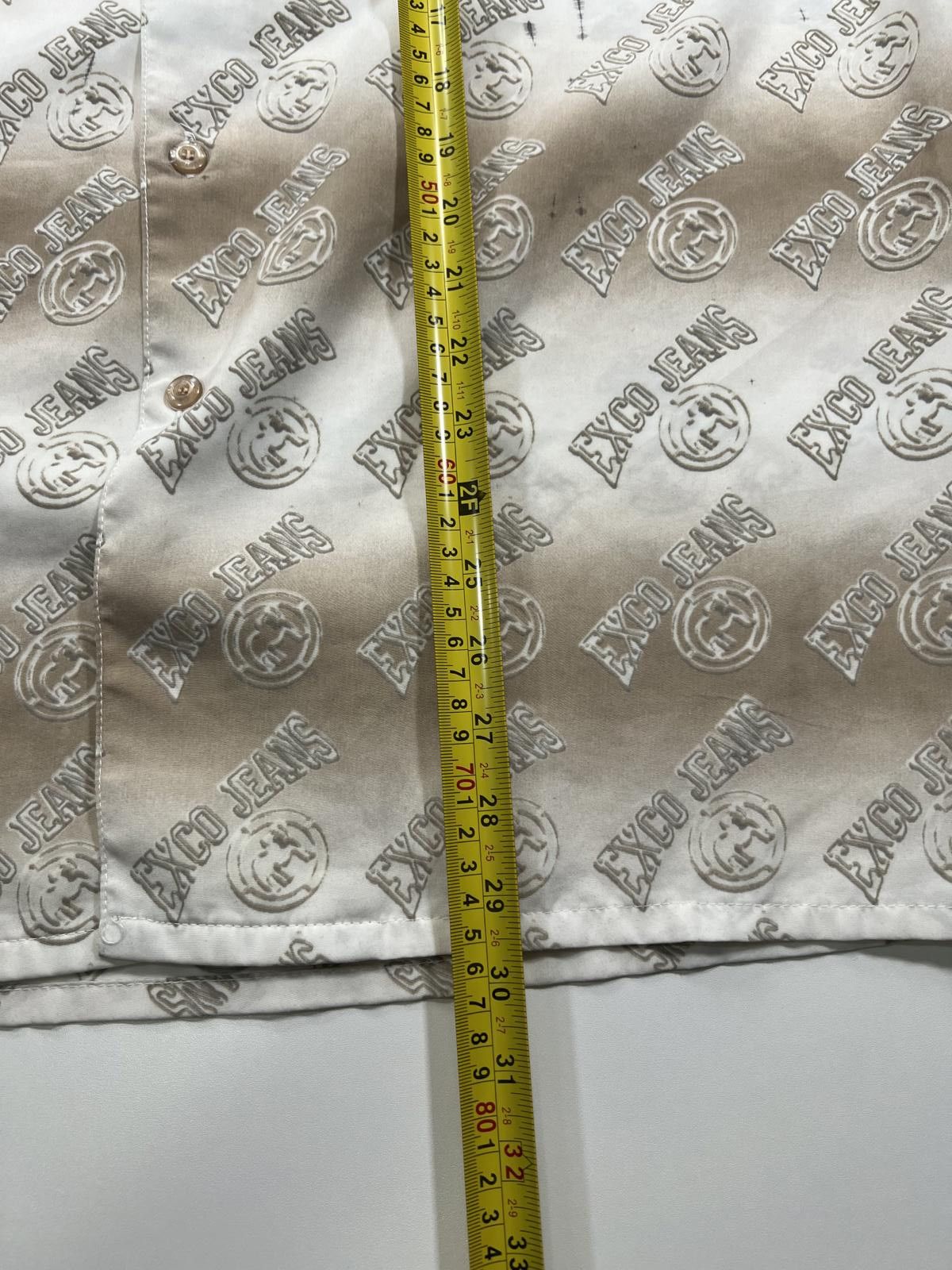 Other EXCO JEANS Men's Casual Button-Up Shirt Beige Gradient Print Size US L / EU 52-54 / 3 - 5 Thumbnail