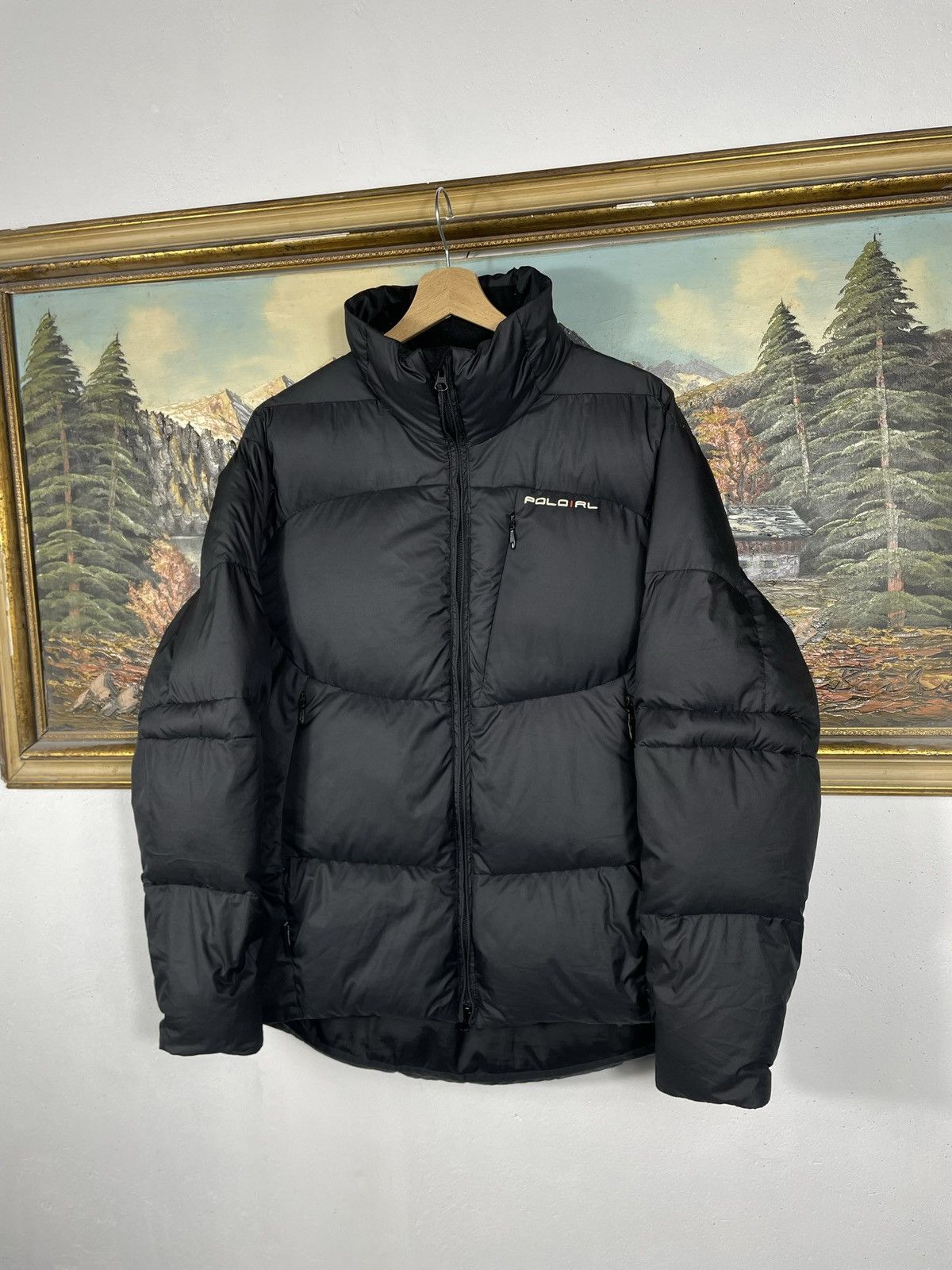 Polo Ralph Lauren × Ralph Lauren × Vintage Polo Ralph Lauren Black Zip Jacket Hoodie Retro 00s Baggy Size M / US 6-8 / IT 42-44 - 2 Thumbnail