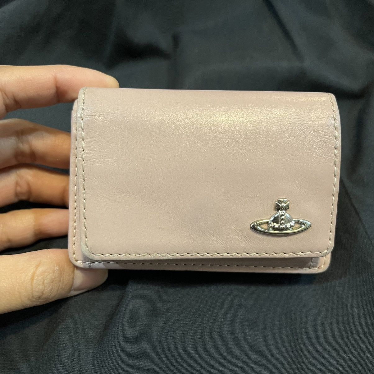 Vivienne Westwood Vivienne Westwood Mini Wallet leather Pink beige Orb logo Size ONE SIZE - 2 Thumbnail