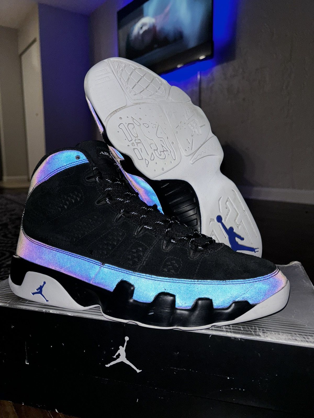 Air jordan 9 racer blue clearance