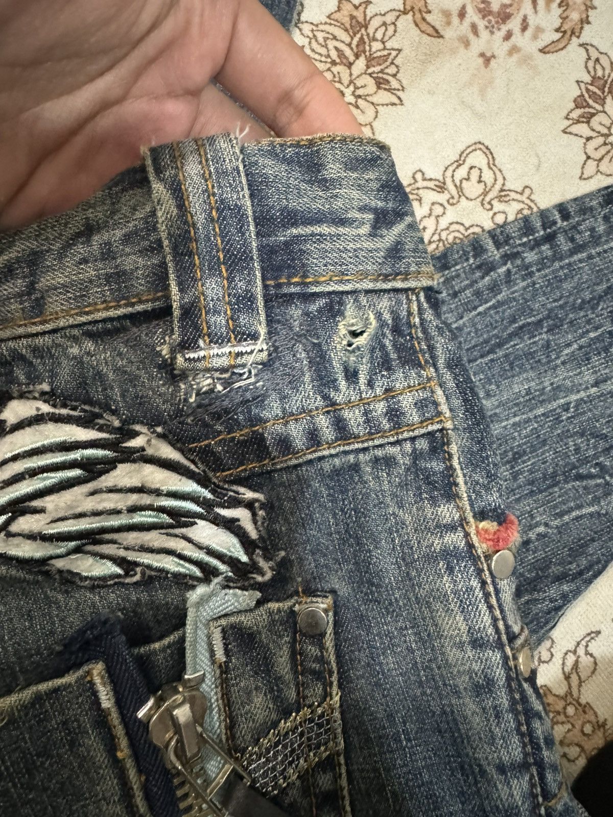 Japanese Brand × Vintage × semanticdesign Vintage Semantic Design Japan Flare Jeans Size US 33 - 11 Thumbnail