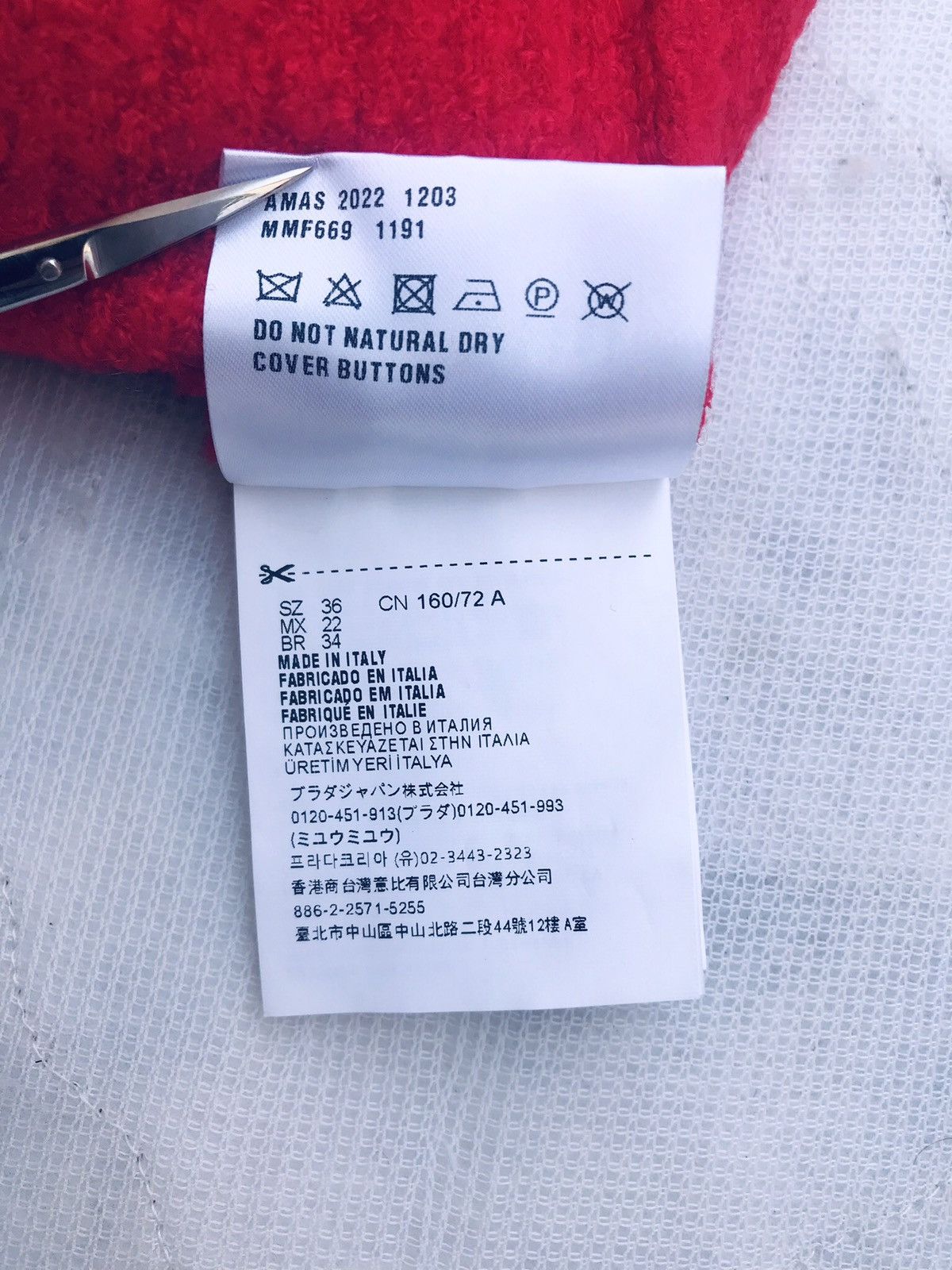 Miu Miu MIU MIU Red Knit Pull Over Short Sleeve Wool Sweater Top Size XS / US 0-2 / IT 36-38 - 14 Thumbnail