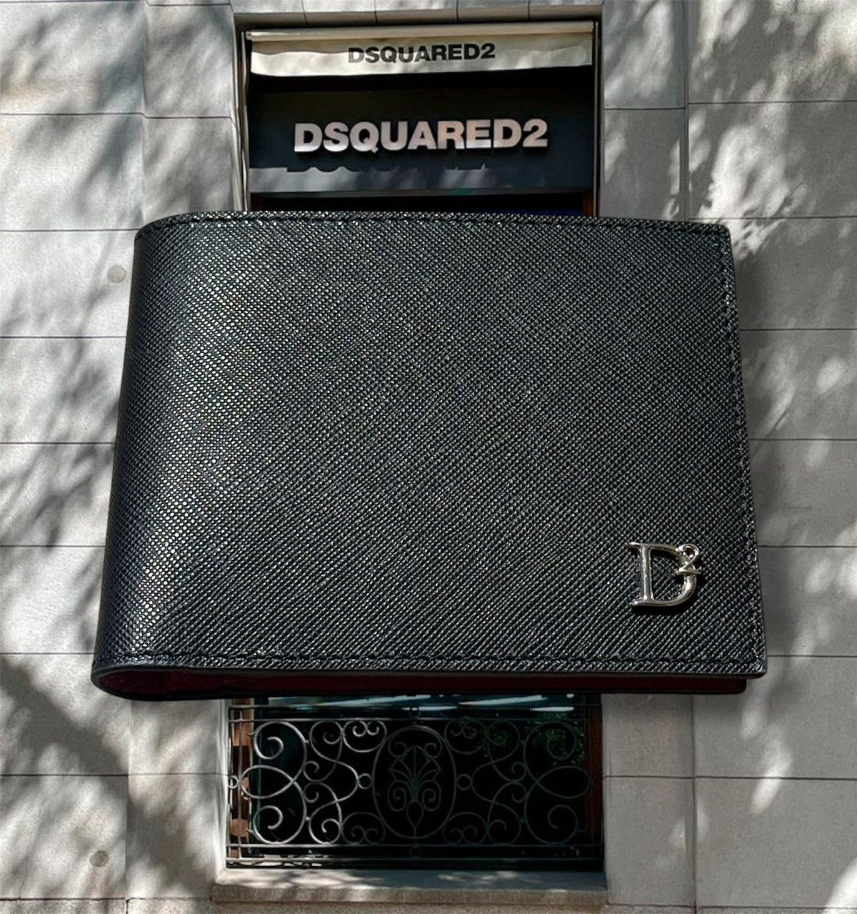 Dsquared2 Dsquared2 Saffiano Leather Bifold Wallet Size ONE SIZE - 1 Thumbnail