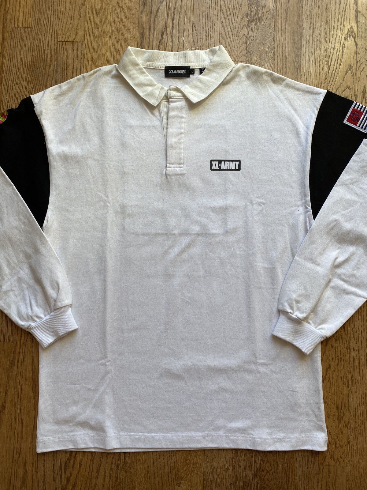 Japanese Brand × X-LARGE × Xlarge XLarge Long Sleeve Polo Tee Sz XL Size US XL / EU 56 / 4 - 10 Thumbnail