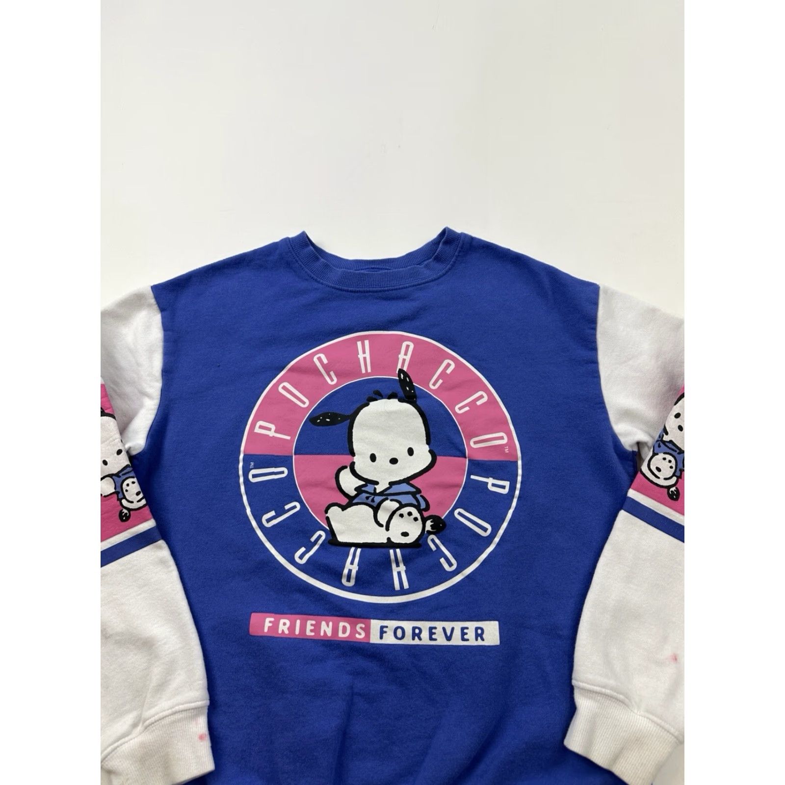 Vintage Sanrio Sweatshirt Pochacco Womens XS Blue Hello Kitty Friends Forever Ladies Size L / US 10 / IT 46 - 2 Thumbnail