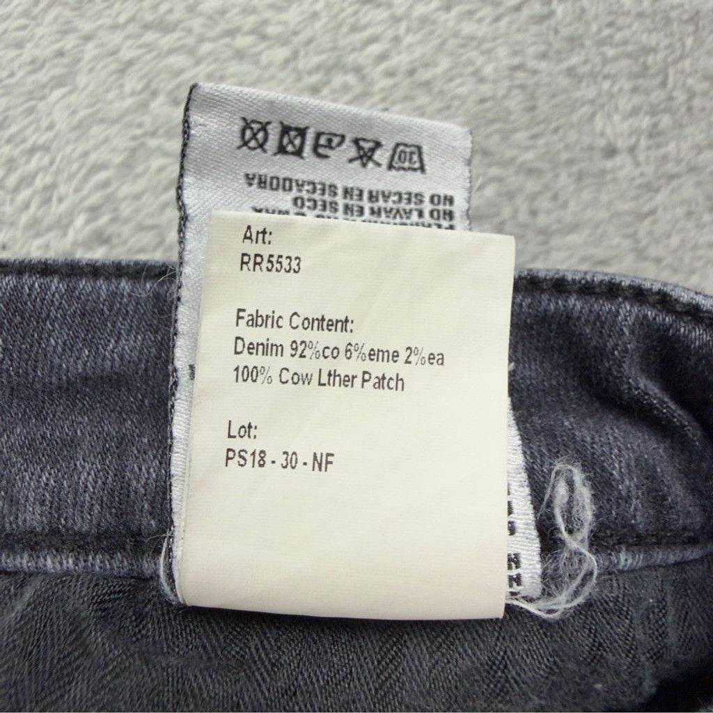 R13 R13 Women's Size 24x25 Jenny Mid Rise w/ Double Shred Hems B Size 24" / US 00 / IT 34 - 11 Thumbnail