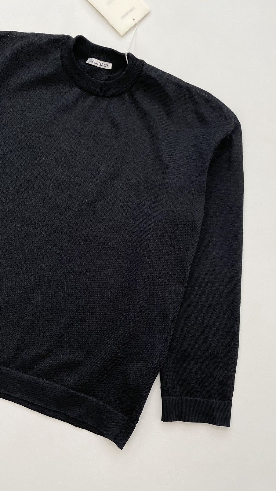 Our Legacy Black Tech Mesh ‘Sonar RoundNeck’ Sweater Size US M / EU 48-50 / 2 - 7 Thumbnail