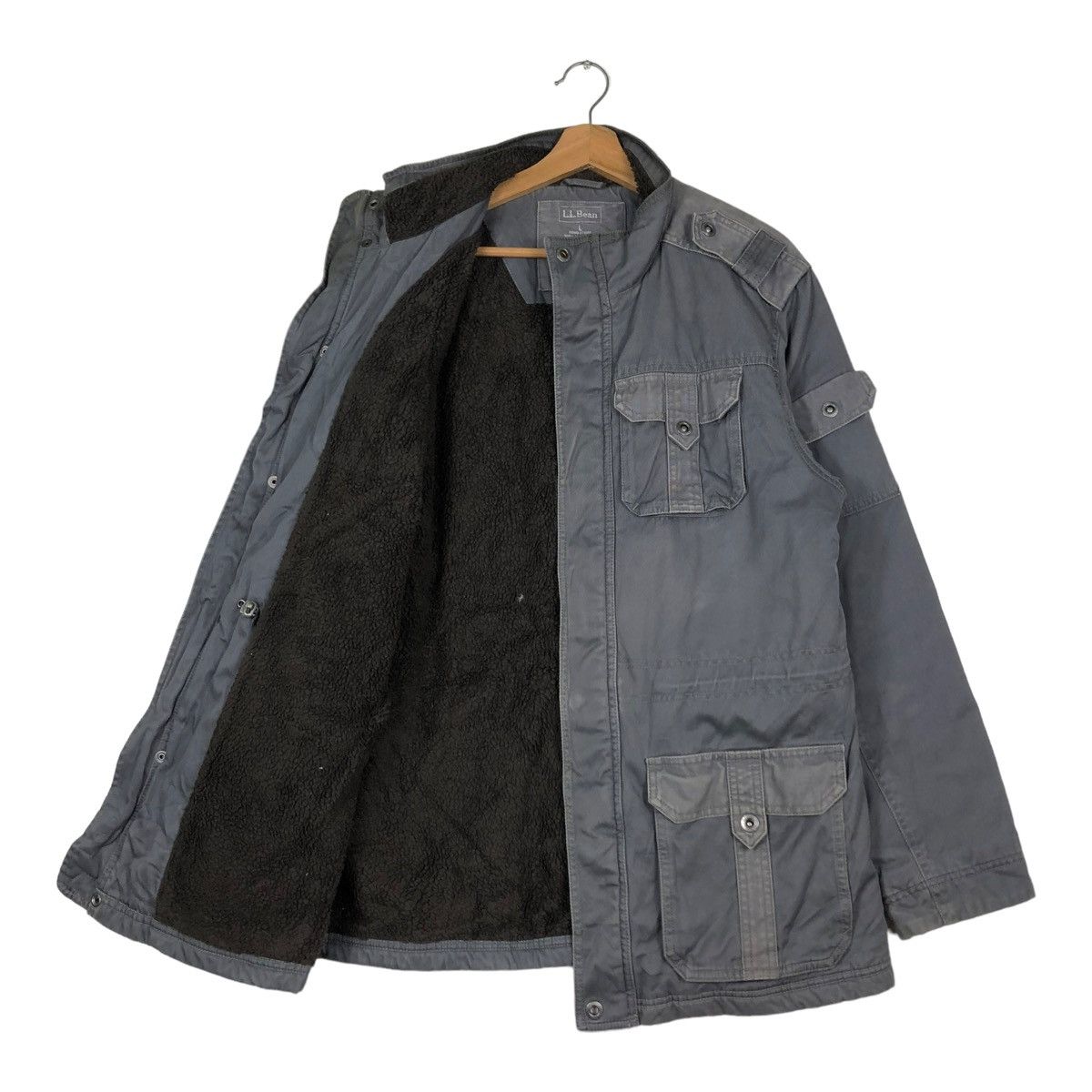 Japanese Brand 🔥VINTAGE BIKER JACKET L.L.BEAN MULTI POCKET CARGO Size US L / EU 52-54 / 3 - 11 Thumbnail