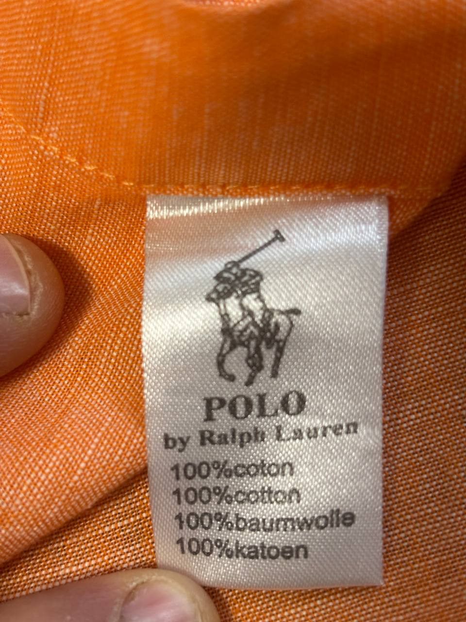 Polo Ralph Lauren Polo Ralph Lauren Blake men's shirt, orange, made in USA Size US L / EU 52-54 / 3 - 4 Thumbnail
