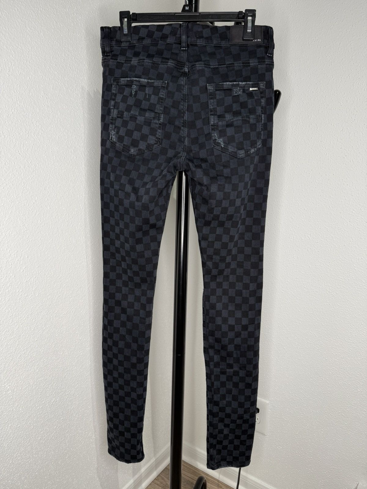 Amiri Amiri Thrasher Skinny-Fit Checkered Stretch-Denim Size US 32 / EU 48 - 5 Thumbnail