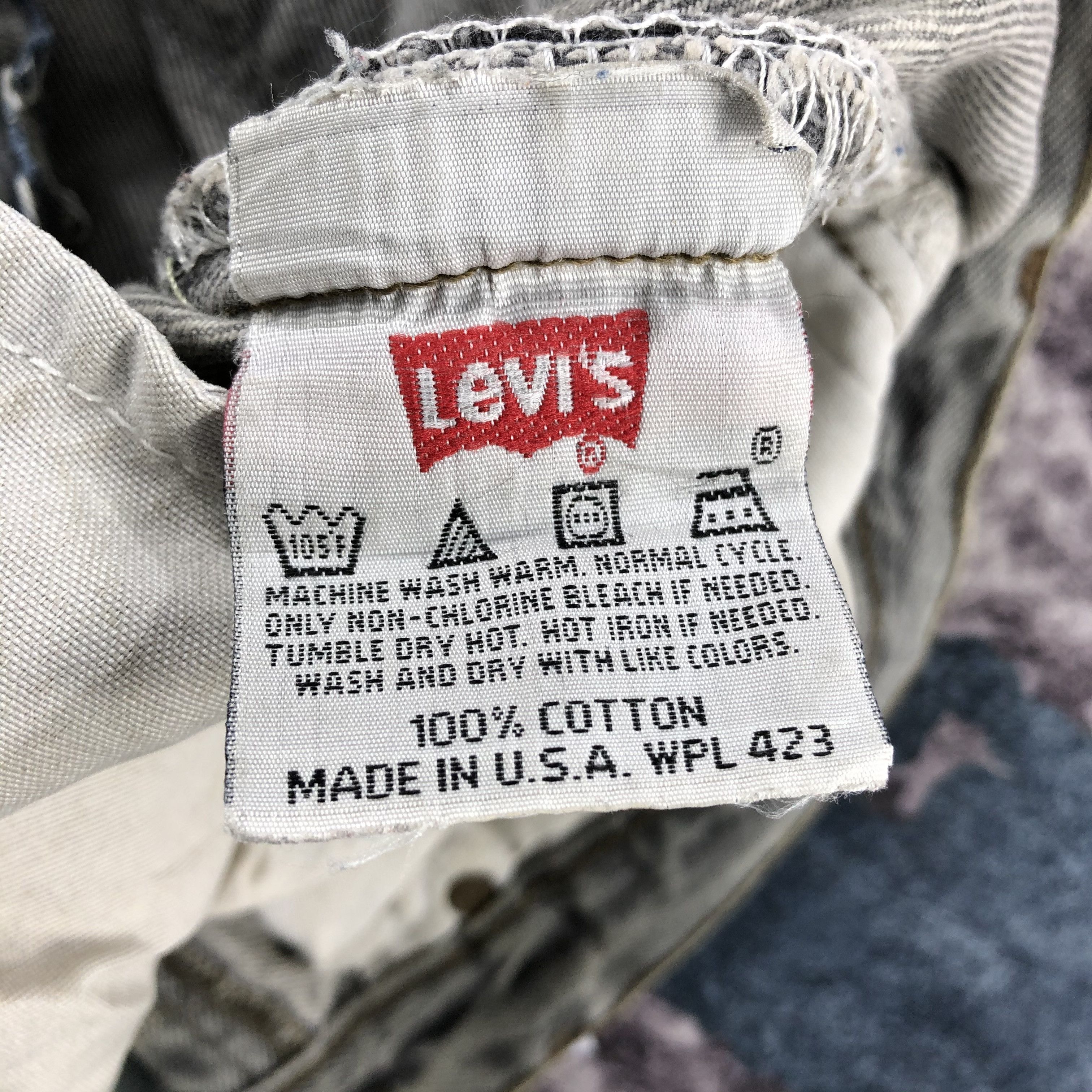 Levi's Vintage 90s Distress Levis 501 Jeans-JM2559 Size US 33 - 16 Thumbnail