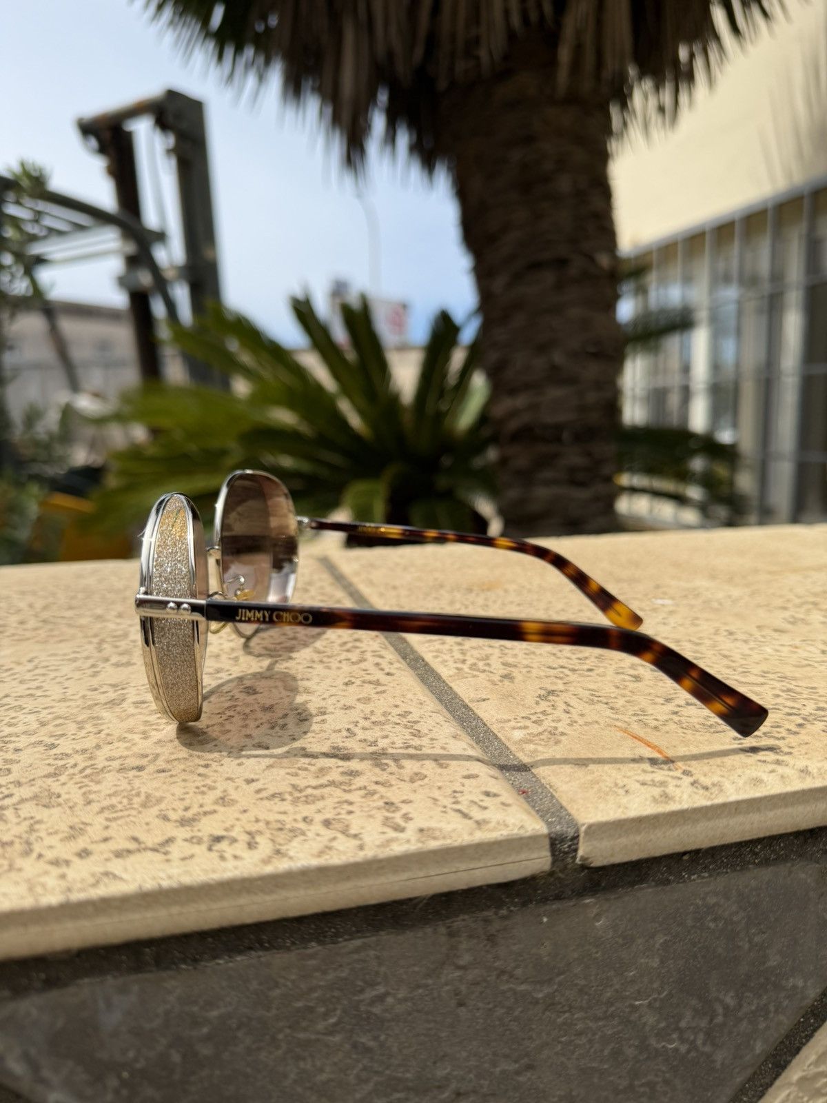 Jimmy Choo Jimmy Choo Sunglasses Vintage Dark Brown Size ONE SIZE - 4 Thumbnail