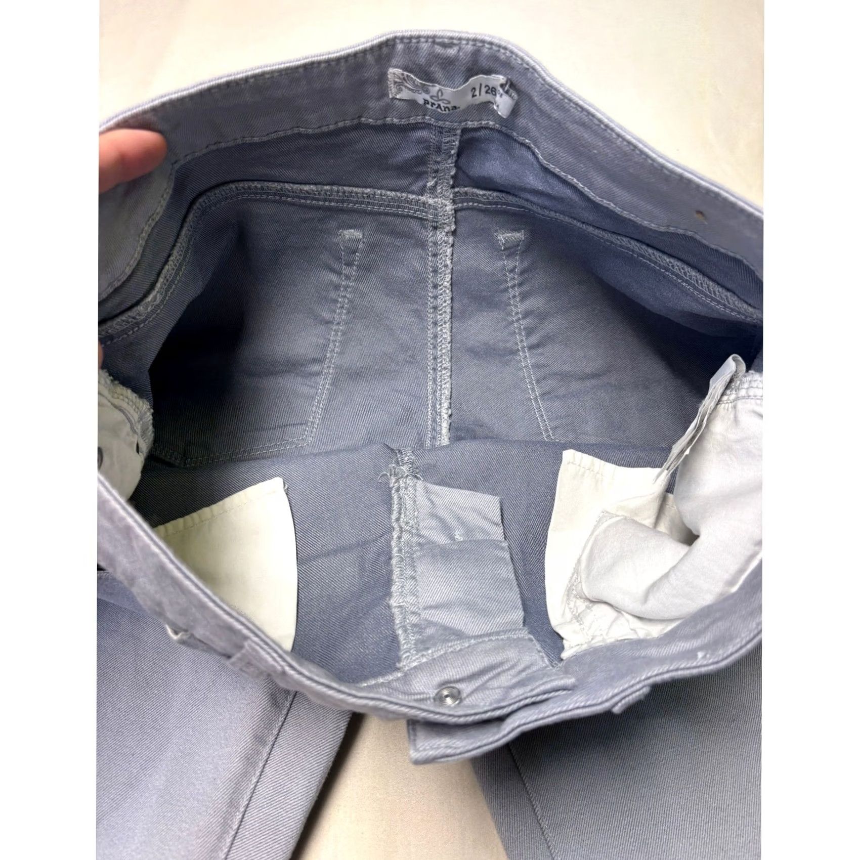 Prana Prana Womens Size 2 26 Gray Organic Cotton Blend Skinny Pants W30 L32 Size 26" / US 2 / IT 38 - 4 Thumbnail