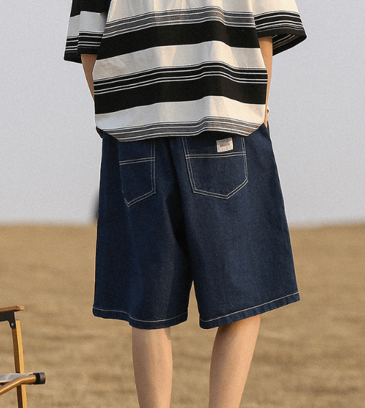 Japanese Brand × Vintage Japanese trendy retro casual denim shorts men Size US 32 / EU 48 - 4 Thumbnail