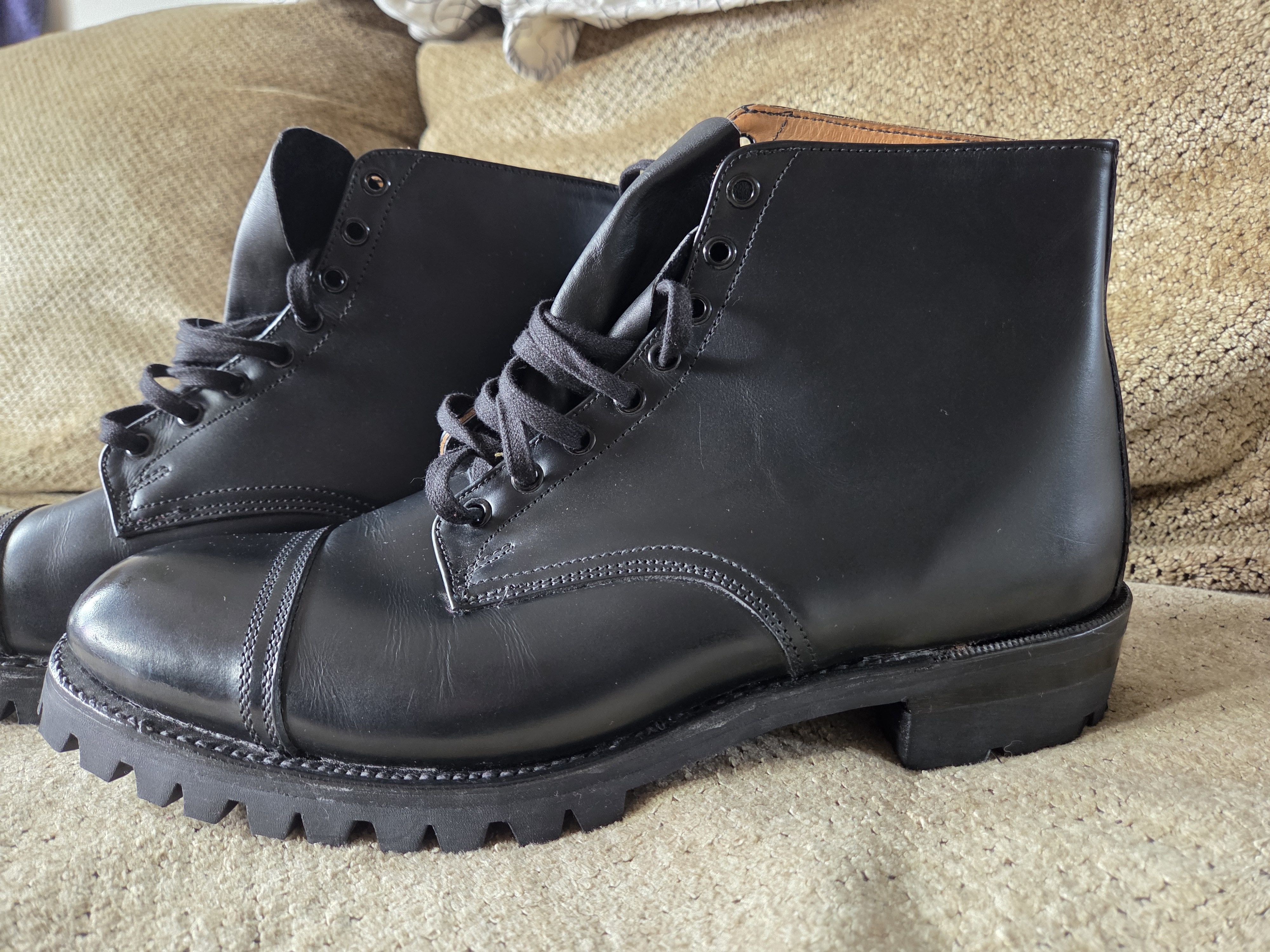 Other HALFS Germany Leather Boots Vibram Lug Sole Cap Toes 11 UK Size US 11 / EU 44 - 8 Thumbnail