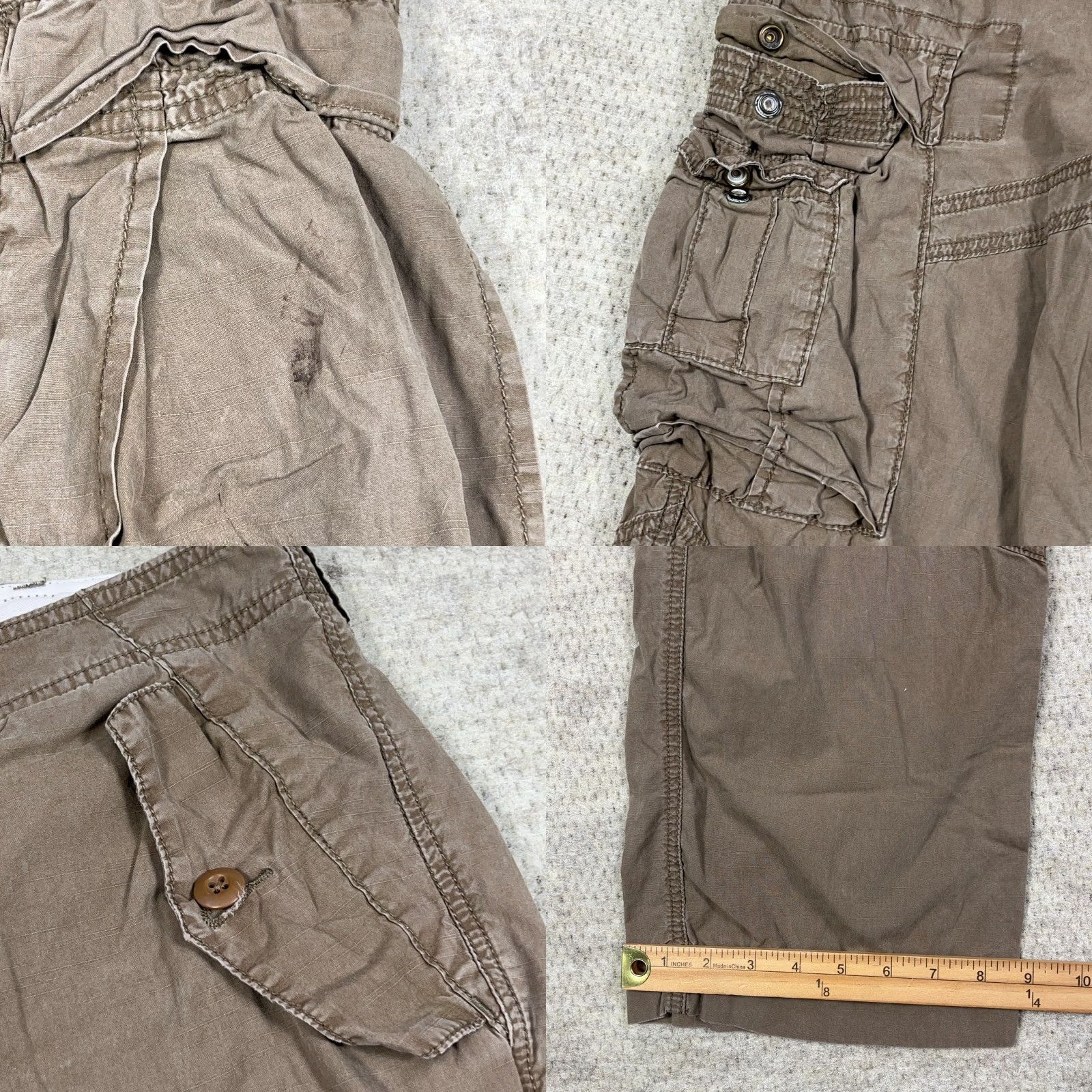 Polo Ralph Lauren VINTAGE Polo Ralph Lauren Cargo Pants Men 36x30 Brown Paratropper Military RL 67 Size US M / EU 48-50 / 2 - 8 Thumbnail