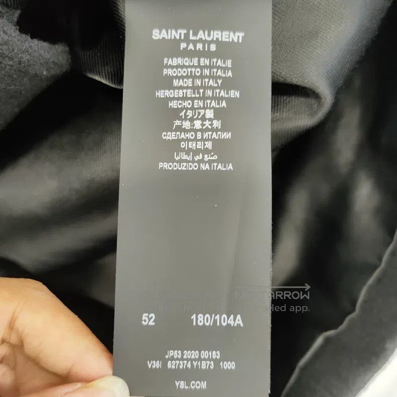 Saint Laurent Paris Saint Laurent Paris Black Double-Breasted Wool Overcoat Size US L / EU 52-54 / 3 - 4 Thumbnail