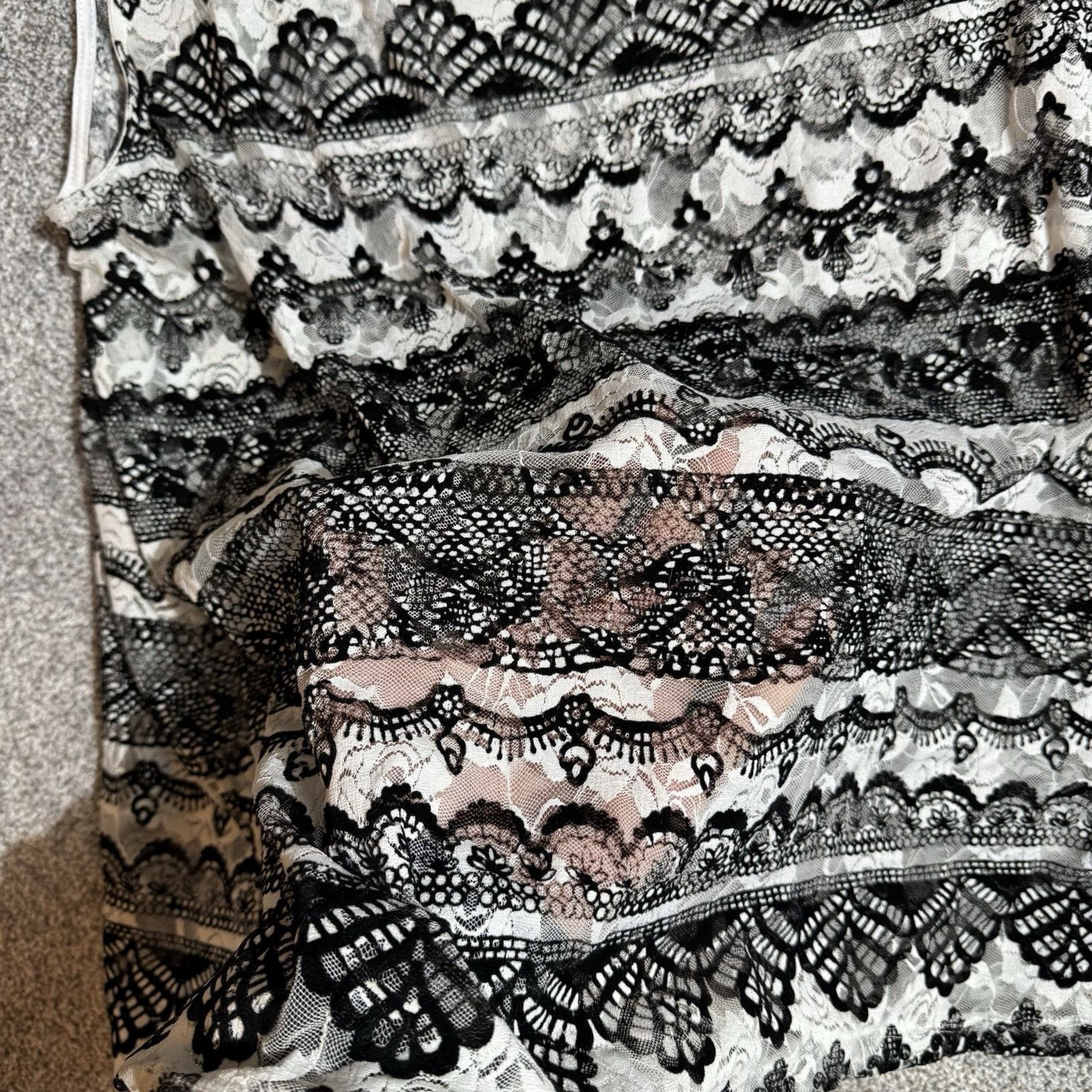 Other Cato Tank Top Womens 22/24 Plus Sheer Lace Boho Romantic Size 3XL / US 20-22 - 5 Thumbnail