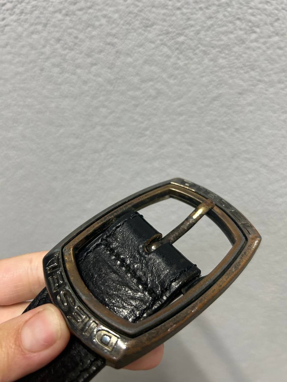 Diesel Diesel mens black leather belt 100/40 Size 40 - 2 Thumbnail