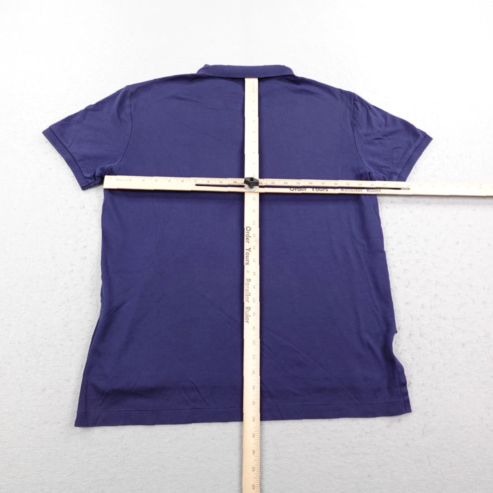 Polo Ralph Lauren VINTAGE Polo Ralph Lauren Polo Shirt Mens Large Navy Blue Cotton Stretch Preppy Size US L / EU 52-54 / 3 - 5 Thumbnail