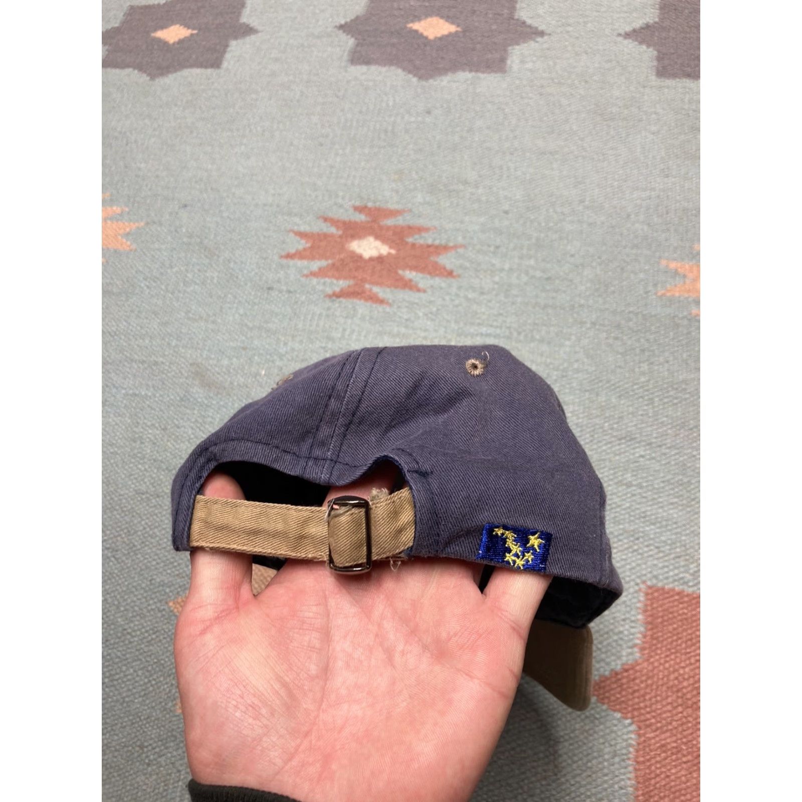 Vintage VINTAGE Alaska eagle hat strapback cap shallow cotton Skagway 90s y2k animal Men Adjustable Blue Cap Mens Size ONE SIZE - 4 Thumbnail