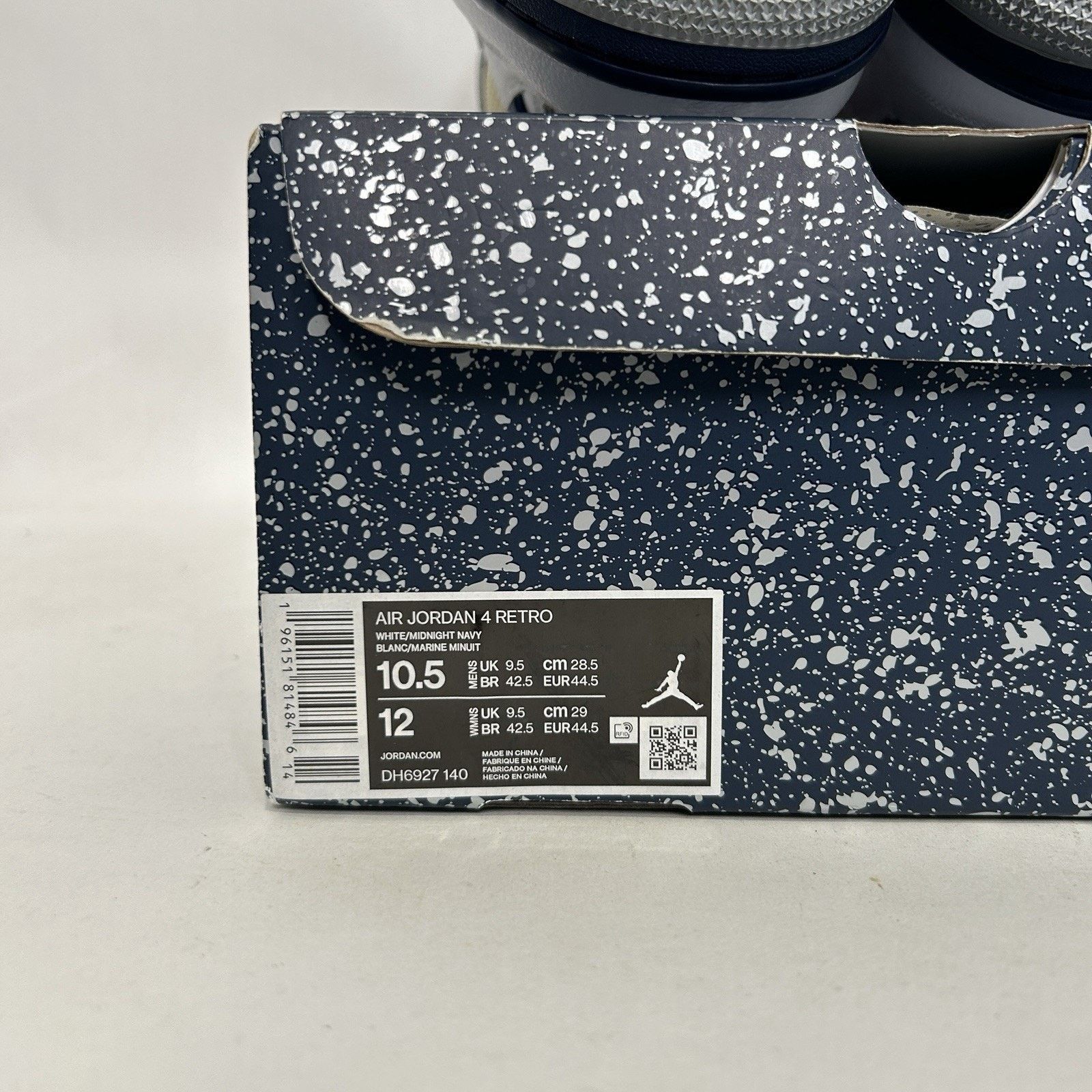 Jordan Brand Nike Air Jordan 4 Retro “Midnight Navy” 2022 Size US 10.5 / EU 43-44 - 6 Thumbnail