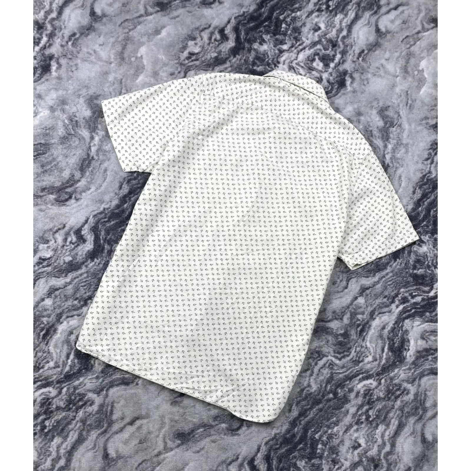 Ralph Lauren RRL Ralph Lauren Shirt Button-Up Short Sleeve Monogram Logo Men Size M White Cotton Regular Chest 57 Length 73 Shoulders 42 Size US M / EU 48-50 / 2 - 7 Thumbnail