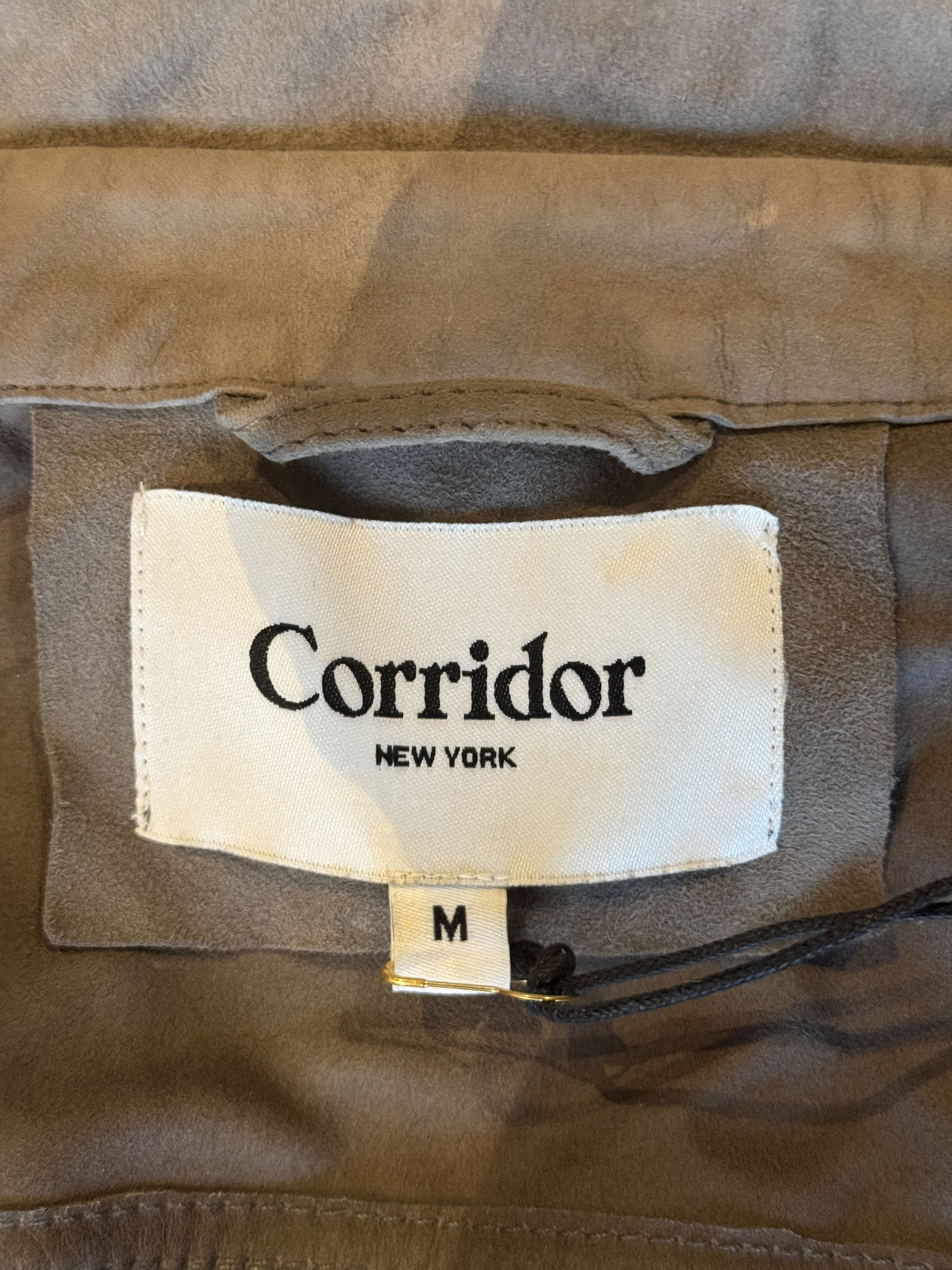 Corridor 💚 Corridor NYC Goat Suede Snap Shirt Grey Medium NEW Size US M / EU 48-50 / 2 - 15 Thumbnail