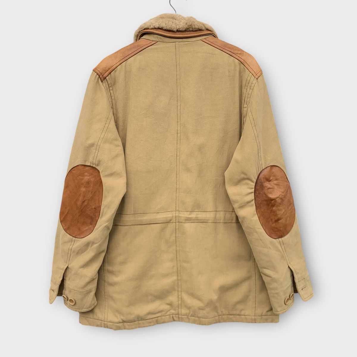 Gimo's VINTAGE GIMOS MENSWEAR CANVAS CHORE JACKET + PELLE LEATHER Size US M / EU 48-50 / 2 - 2 Thumbnail