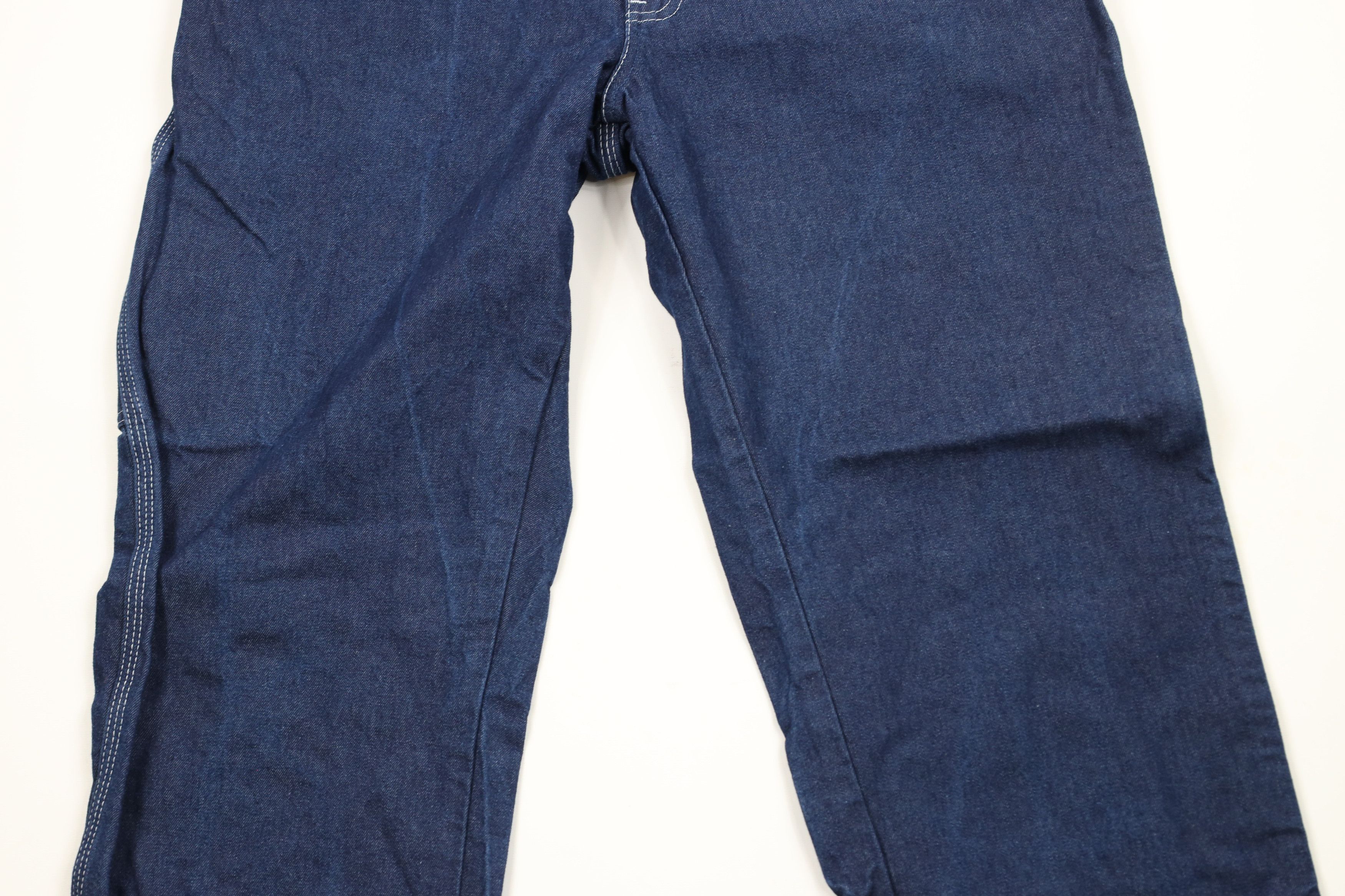 Dickies × Vintage Vintage Y2K Dickies Wide Leg Dungaree Denim Jeans Blue Size US 38 / EU 54 - 3 Thumbnail