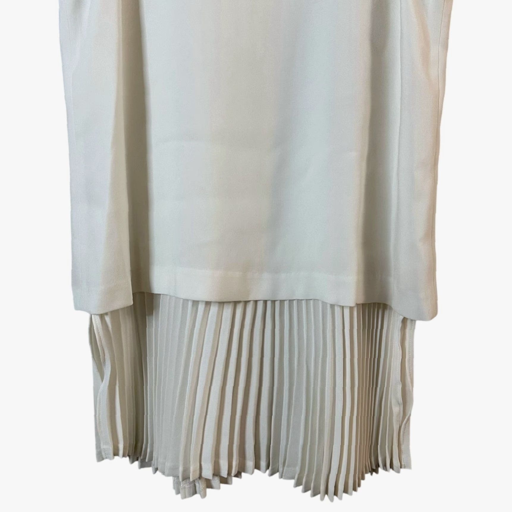 Theory Theory Anastaza Winslow Crepe Layered Top Ivory Women's Size Small Size S / US 4 / IT 40 - 7 Thumbnail