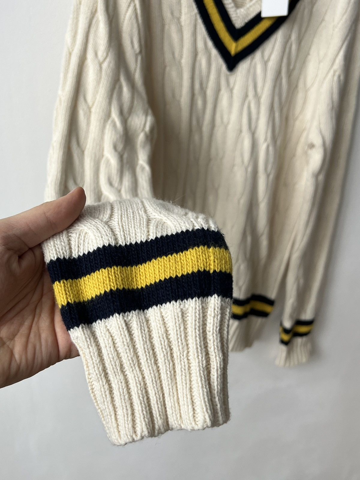 Polo Ralph Lauren NWT Polo Ralph Lauren V-Neck Cricket Jumper Cotton Cashmere Size US M / EU 48-50 / 2 - 8 Thumbnail