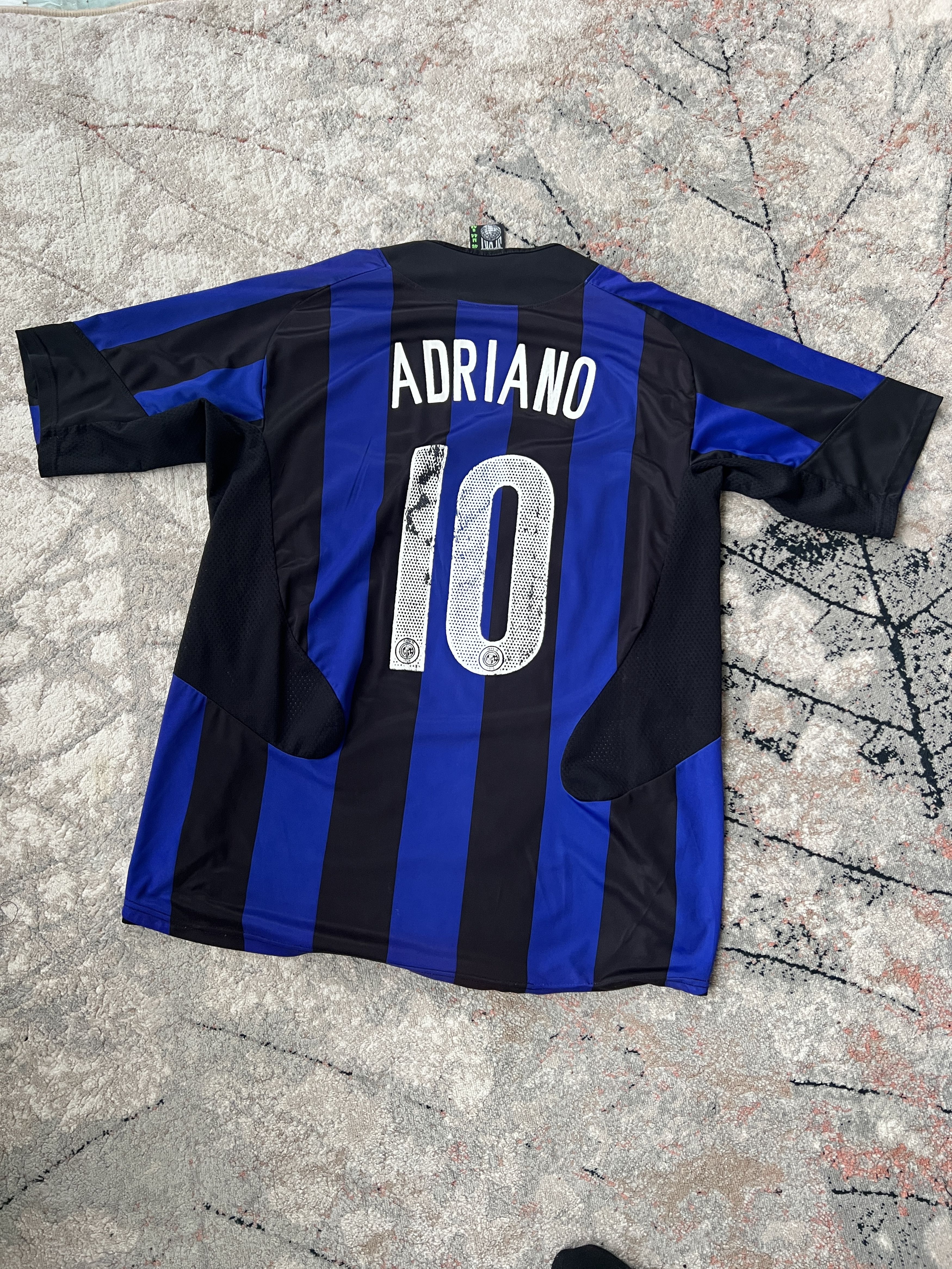Vintage Internazionale Pirelli Adriano 10 Vintage Football Jersey Size US XL / EU 56 / 4 - 5 Thumbnail