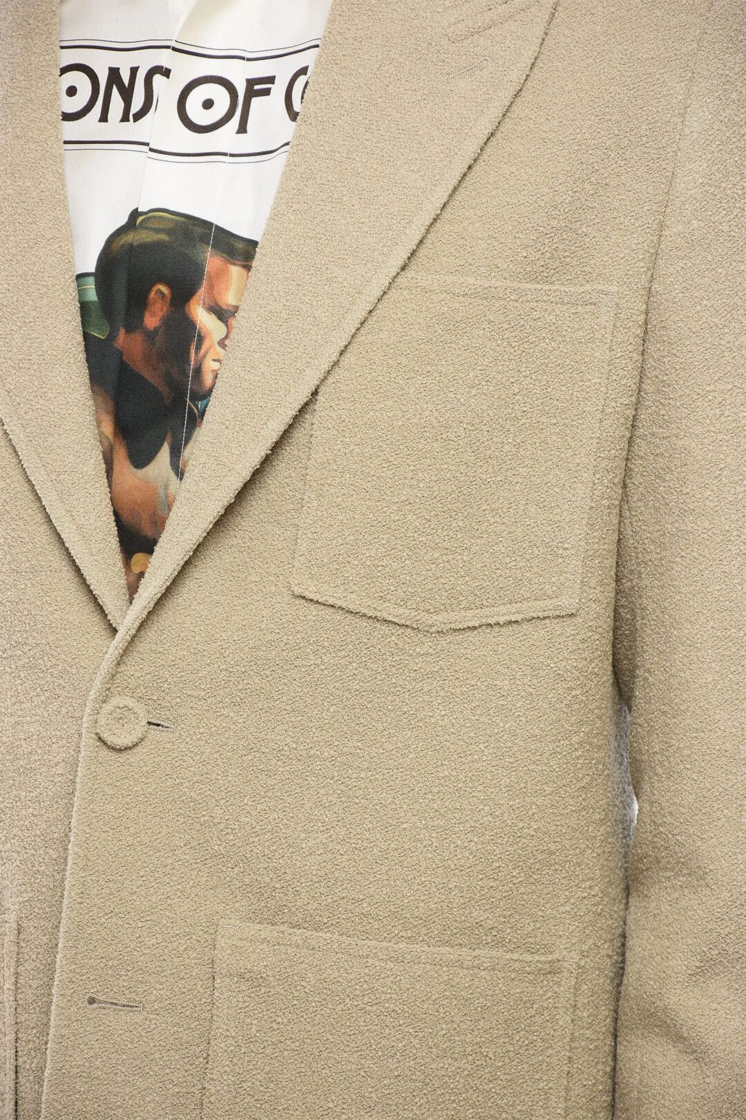 Dior og1mm0326 Bouclé Wool-Blend Blazer in Beige Size US M / EU 48-50 / 2 - 3 Thumbnail