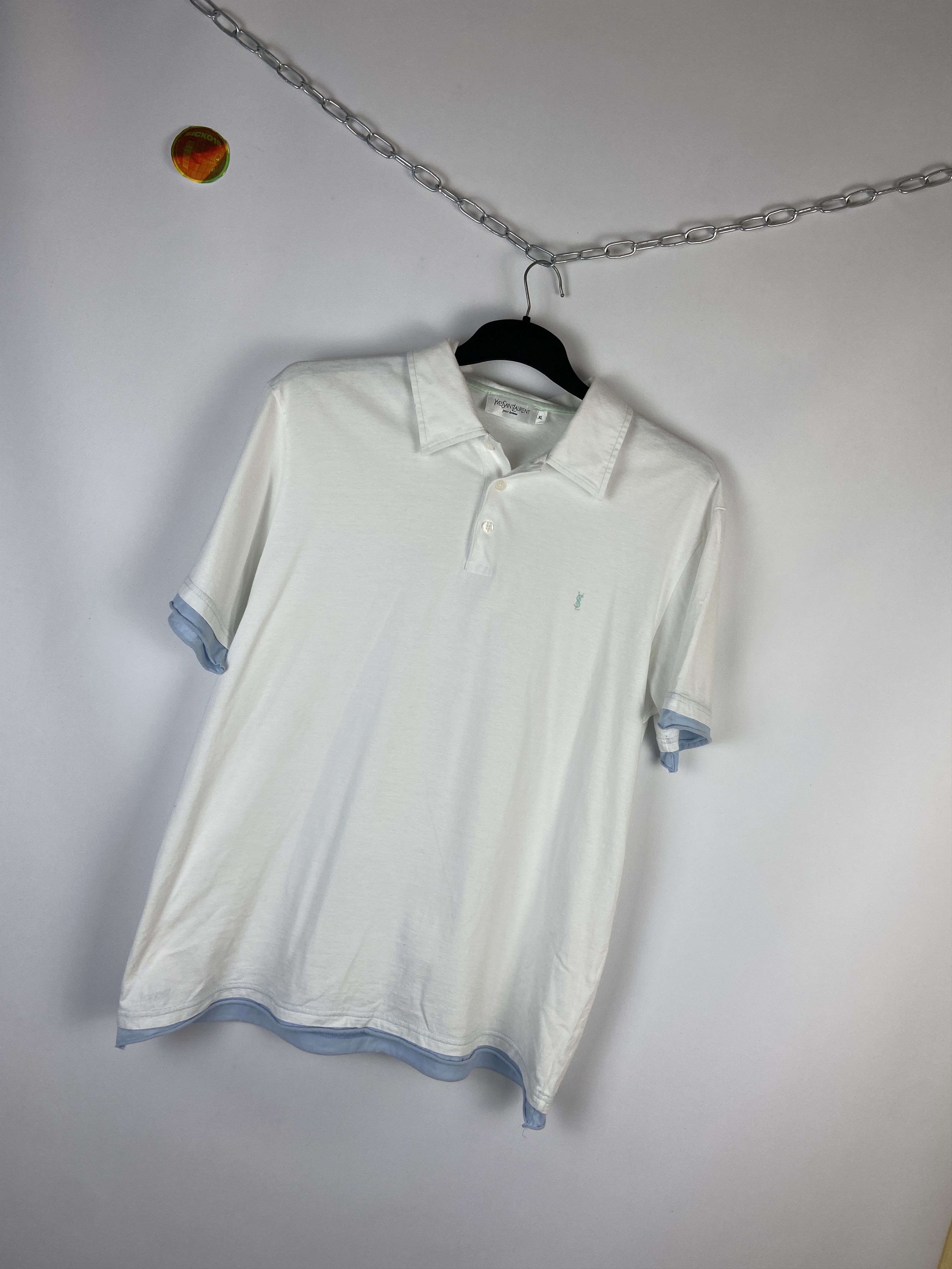 Vintage × Yves Saint Laurent YSL Polo Shirt Yves Saint Laurent Polo Size US XL / EU 56 / 4 - 2 Thumbnail