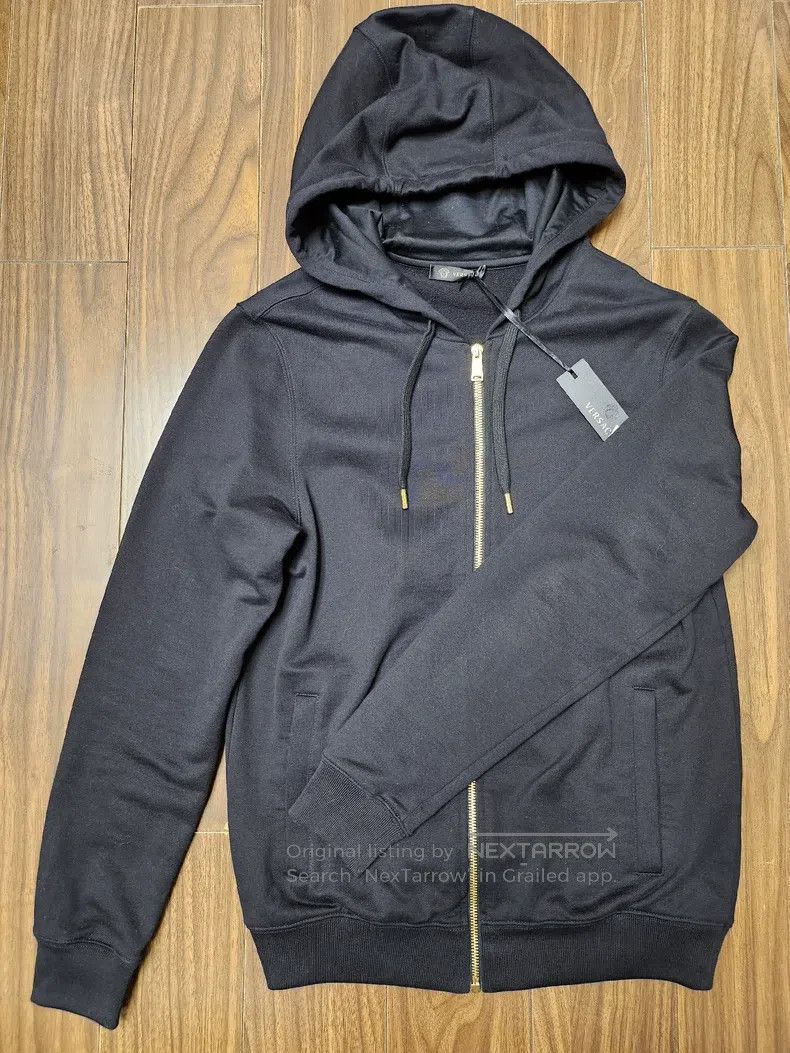 Versace Versace Heavy industry embroidered men's hooded sweatshirt Size US XS / EU 42 / 0 - 1 Thumbnail