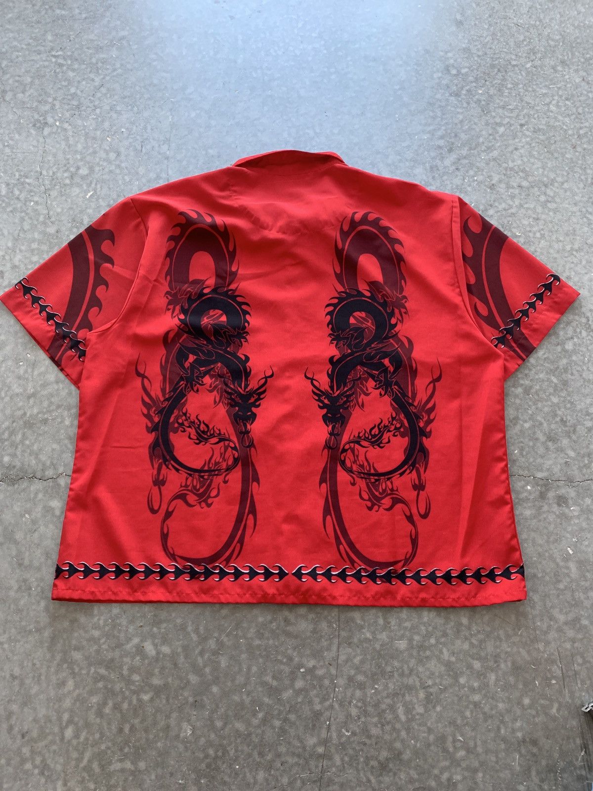 JNCO × Vintage Vintage Y2K No Boundaries Camp Collar Shirt Dragon Tribal Size US XXL / EU 58 / 5 - 6 Thumbnail