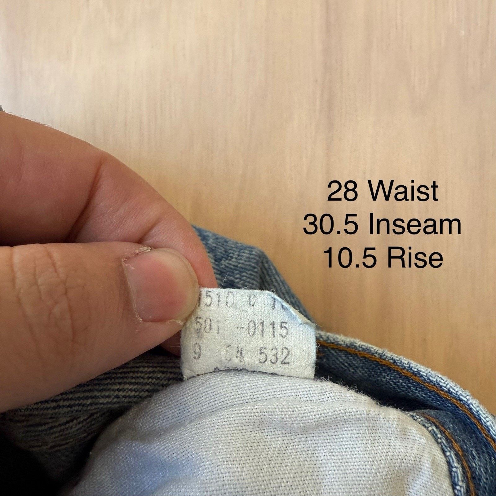 Levi's × Vintage Vintage Levis 501 Jeans 28 Blue 80s Medium Wash Made USA Size US 28 / EU 44 - 5 Thumbnail