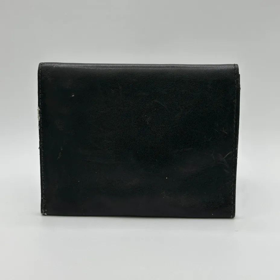 Gucci Vintage Gucci Gold Toned Black Leather Bifold Wallet Size ONE SIZE - 4 Thumbnail